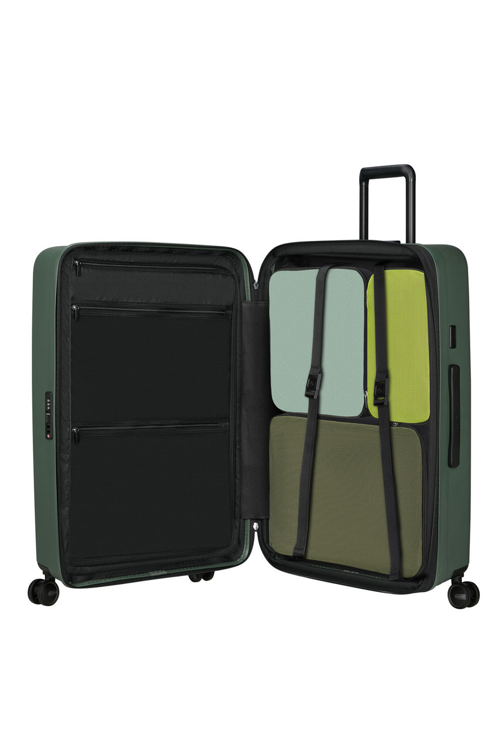 Samsonite Restackd Trolley mit 4 Rollen erweiterbar 75cm + GRATIS HOTELGUTSCHEIN Sage Samsonite Restackd Trolley mit 4 Rollen erweiterbar 75cm + GRATIS HOTELGUTSCHEIN Sage