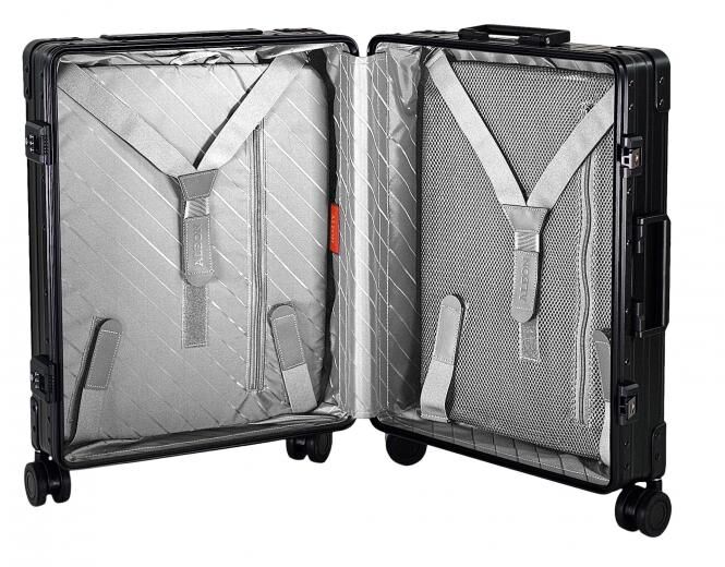 Aleon Business Traveler Slim International Carry-On 21" mit Front Flap Schwarz