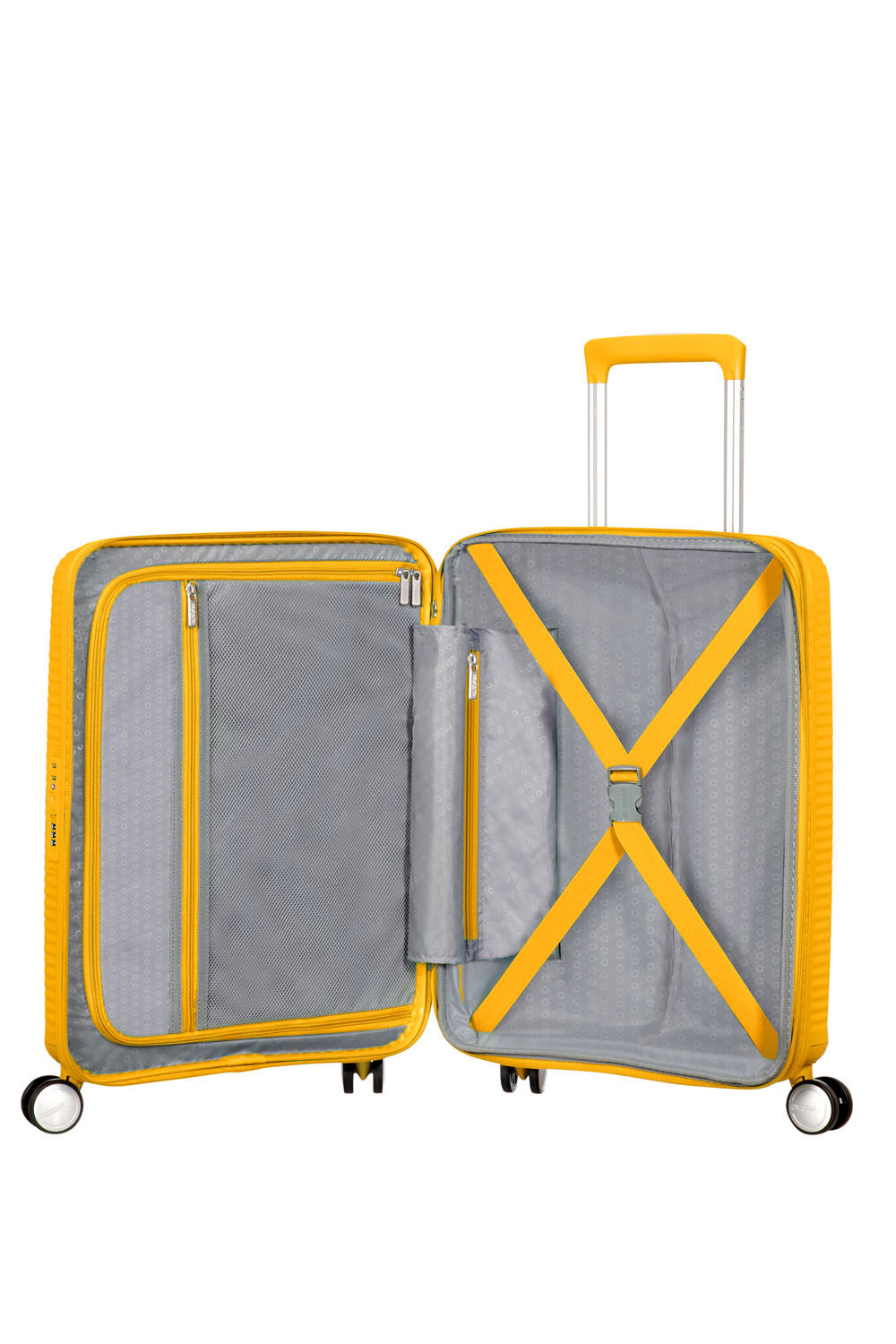 American Tourister Soundbox Trolley S 4R 55cm, erweiterbar Golden Yellow