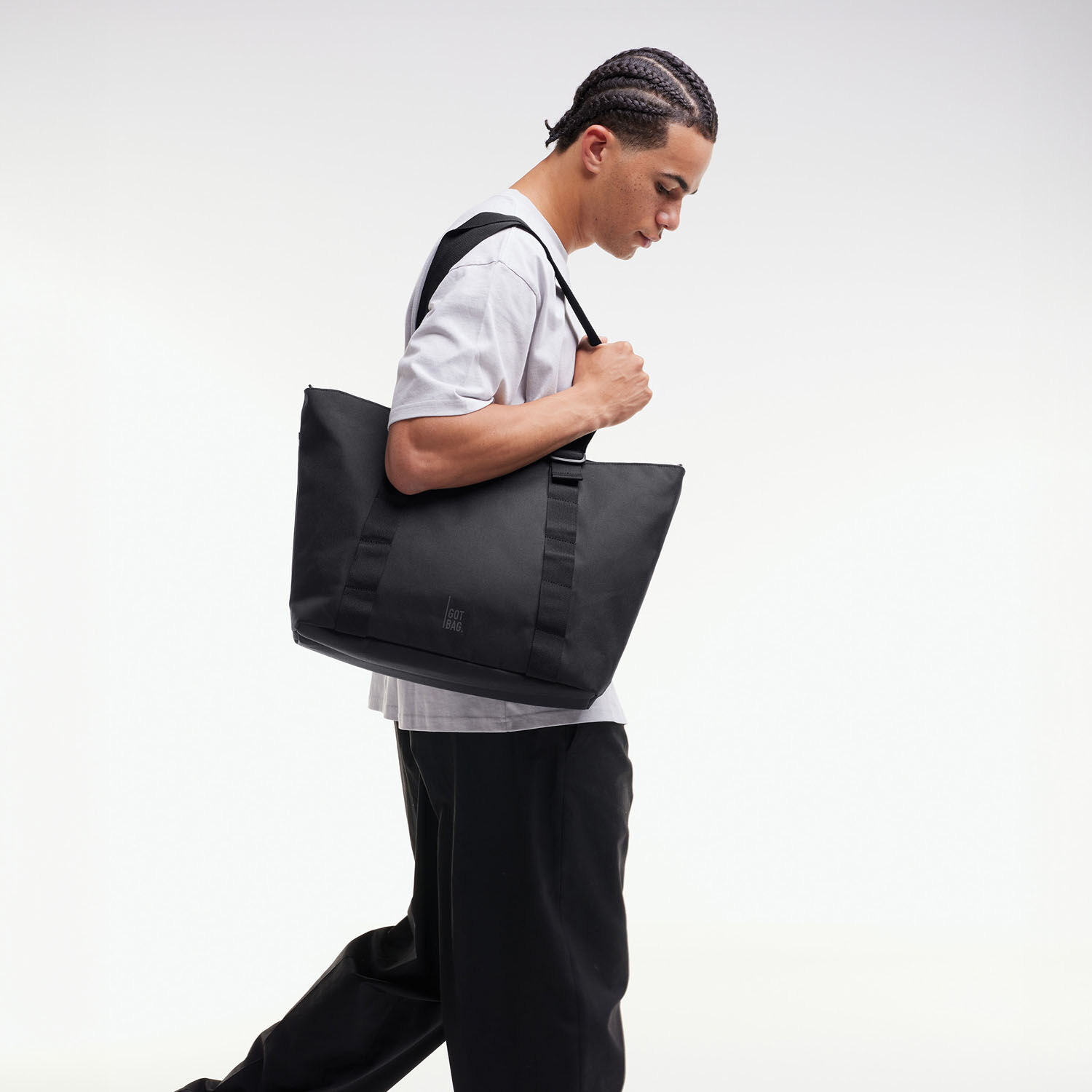 GOT BAG Shopper Tote Bag Medium black monochrome