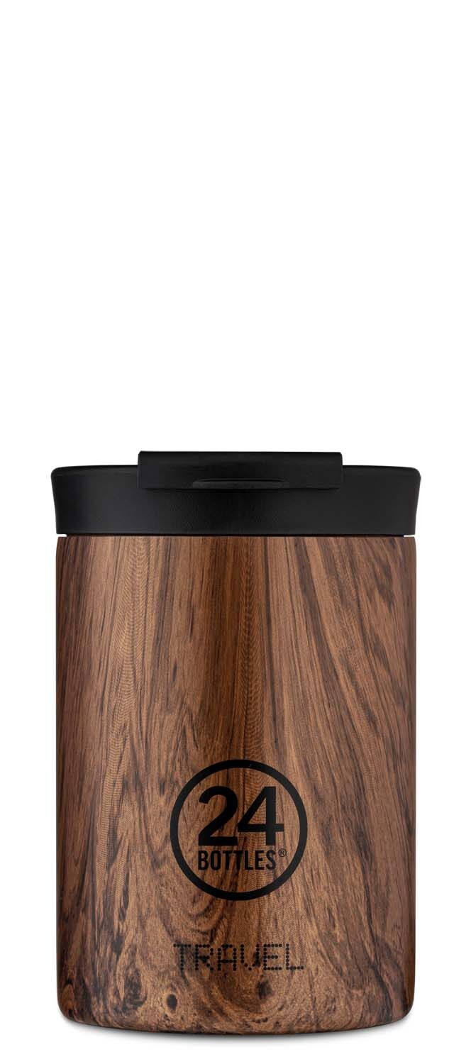 24Bottles® Travel Tumbler Wood 350ml Sequoia Wood