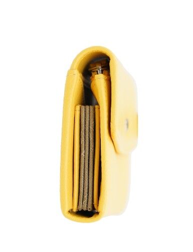 Braun Büffel JOY RFID Mini Geldbörse Slim 3CS sonnengelb