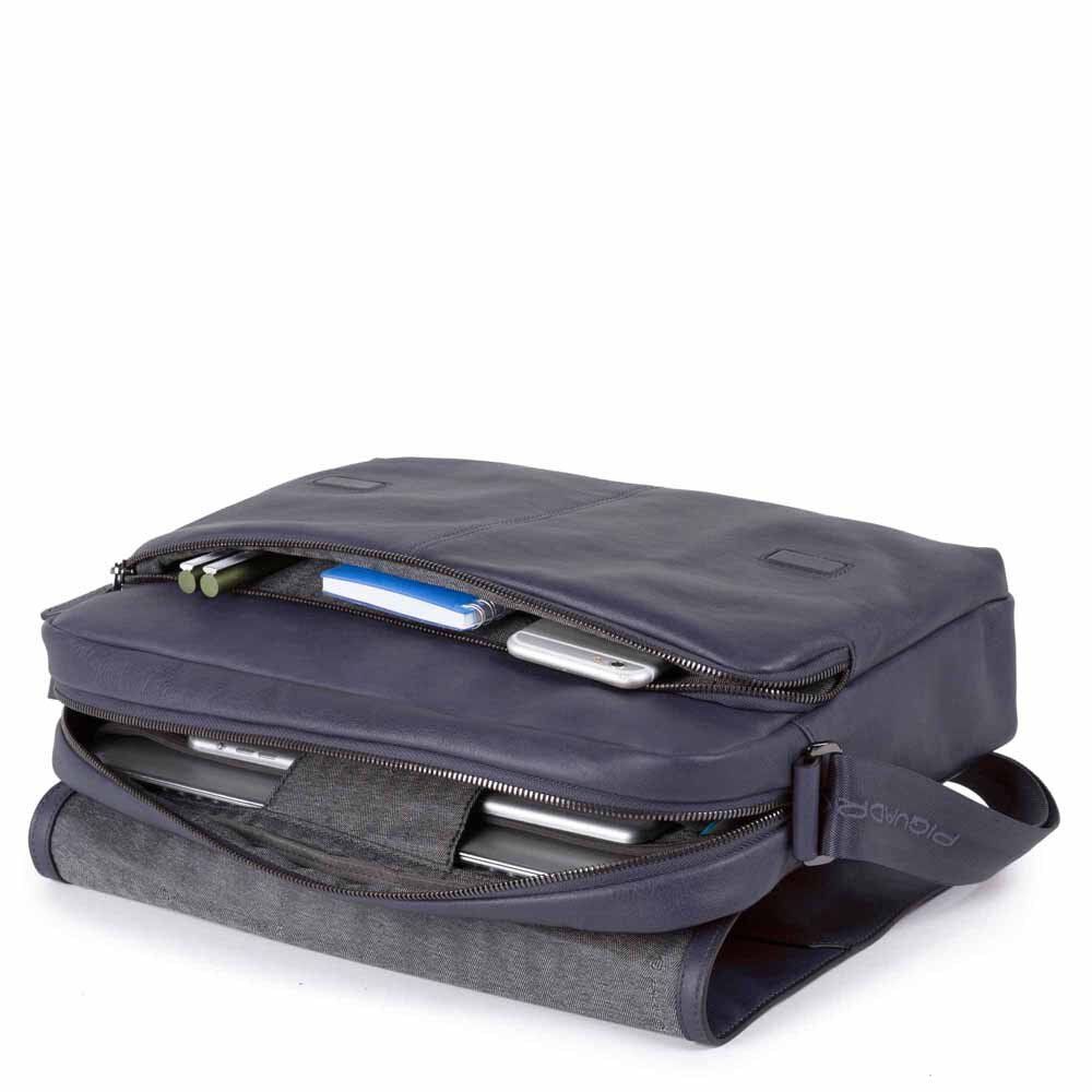 Piquadro Black Square Laptopkuriertasche 14" mit IPAD®-Fach oceanblau Piquadro Black Square Laptopkuriertasche 14" mit IPAD®-Fach oceanblau