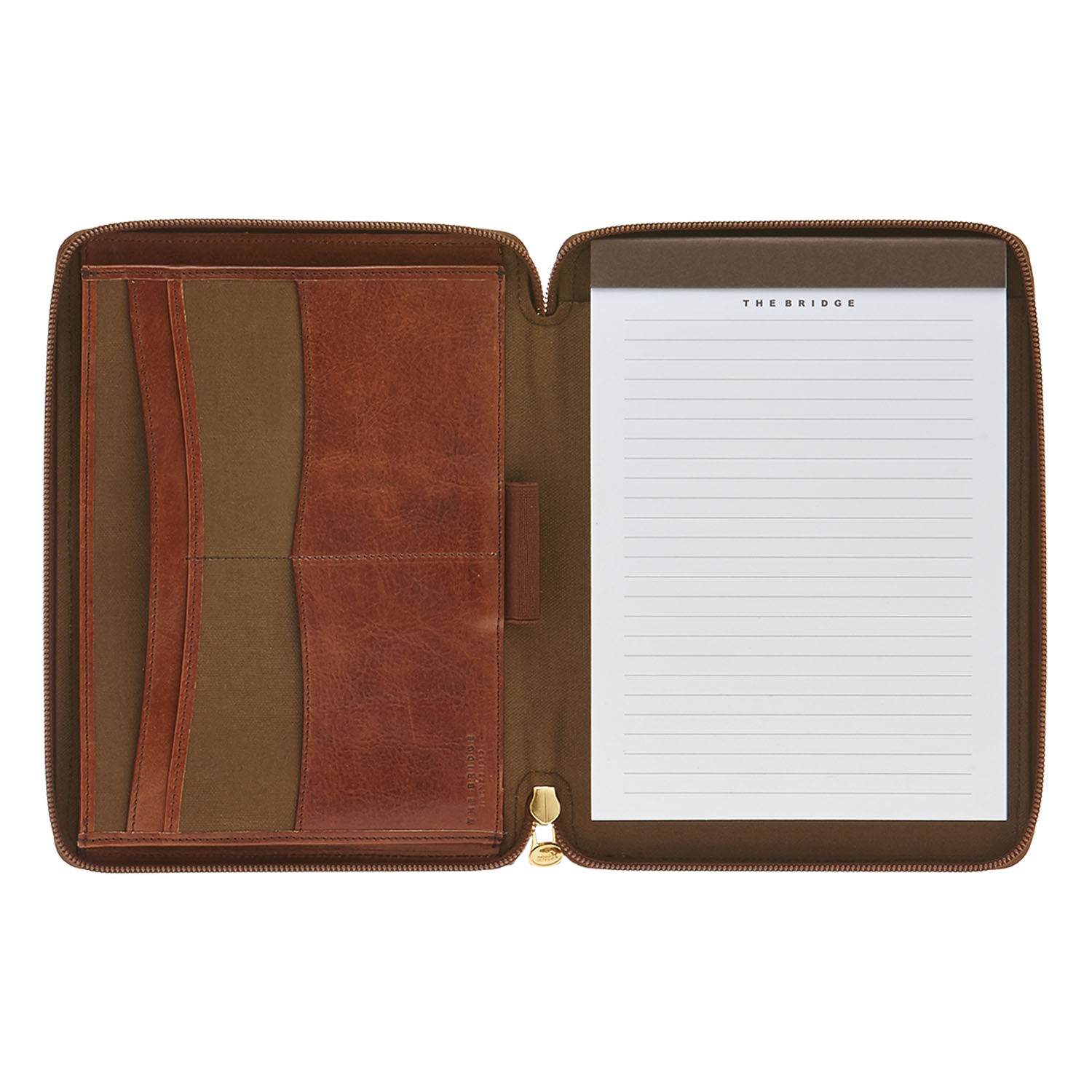 The Bridge Story Uomo Blockmappe 23cm -01903501 Braun/Gold The Bridge Story Uomo Blockmappe 23cm -01903501 Braun/Gold