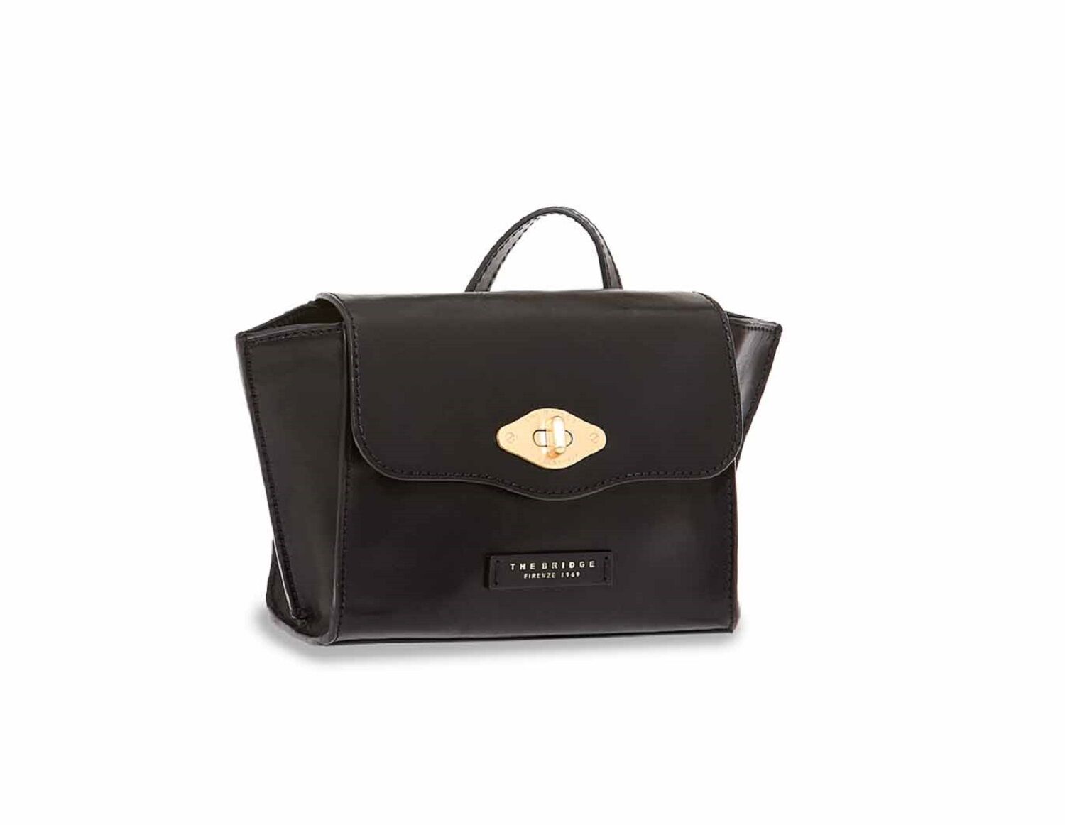The Bridge Barbara Schultertasche 04331201 Schwarz/Gold The Bridge Barbara Schultertasche 04331201 Schwarz/Gold