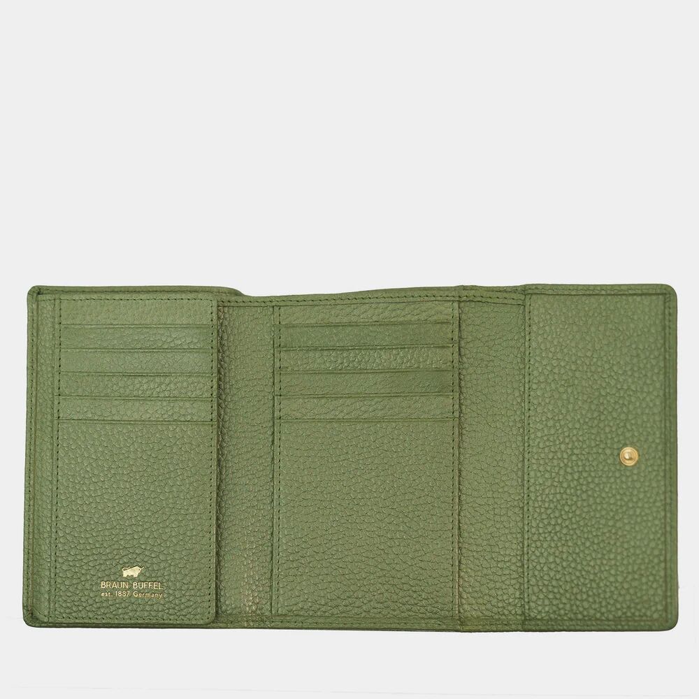 Braun Büffel Alessia Geldbörse M 15CS basil Braun Büffel Alessia Geldbörse M 15CS basil