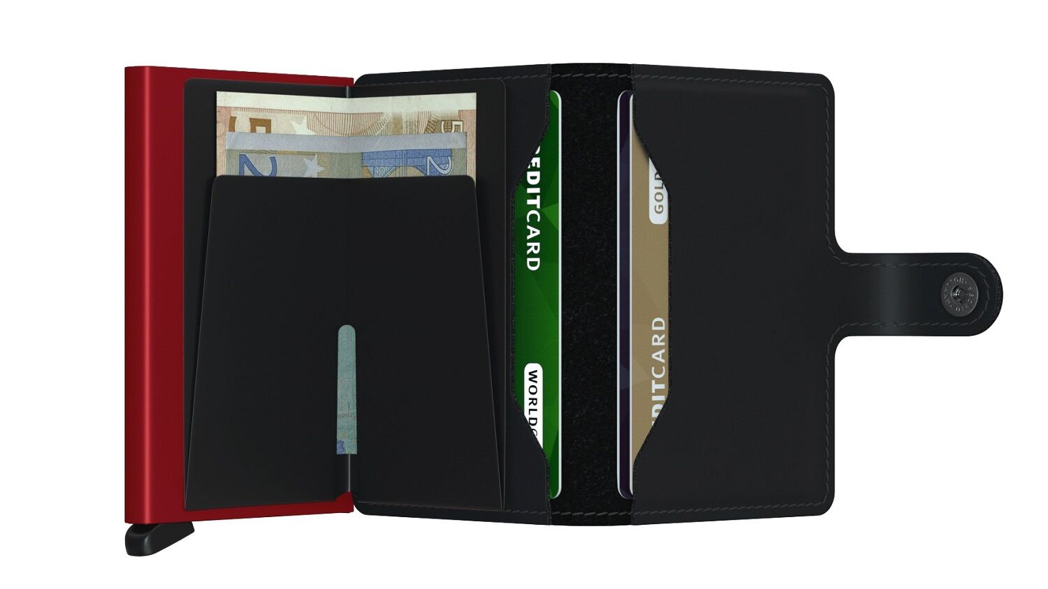 Secrid Miniwallet Matte MM-Black & Red