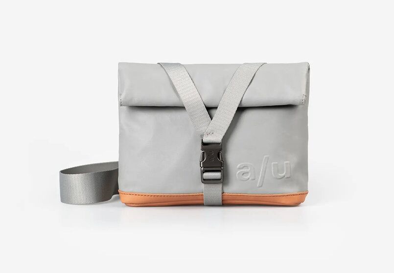 aunts & uncles Japan Tsu Multifunktional: Gürteltasche/Umhängetasche circular grey