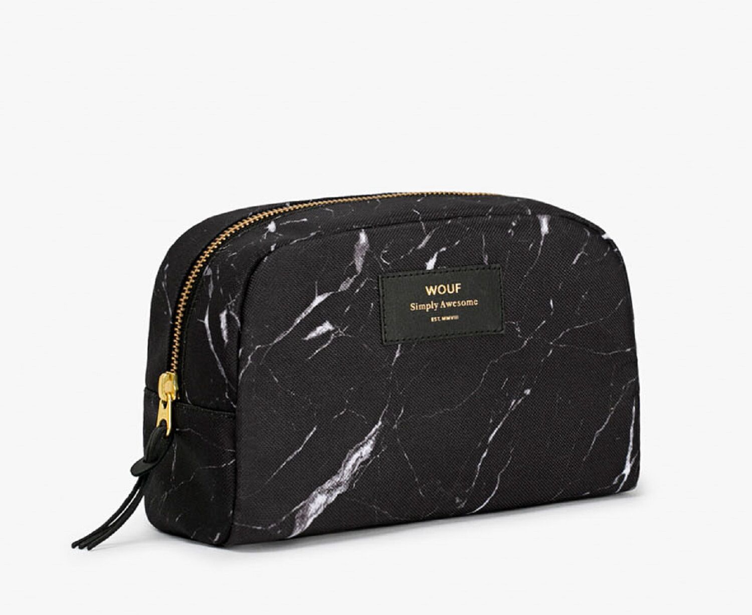 Wouf Accessories Makeup Bag Black Marble Wouf Accessories Makeup Bag Black Marble