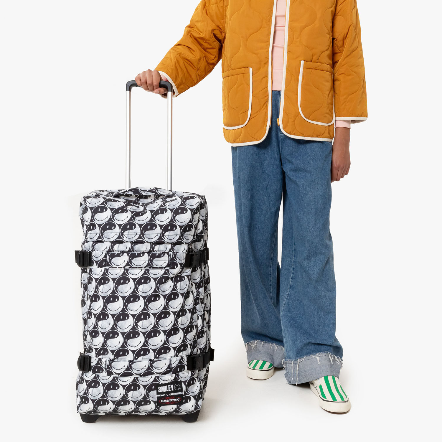 Eastpak Transit'R Reisetrolley M mit 2 Rollen 2024 Smiley YY Black Eastpak Transit'R Reisetrolley M mit 2 Rollen 2024 Smiley YY Black