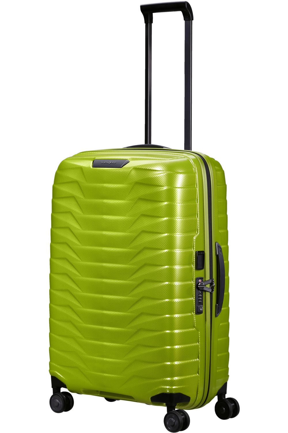 Samsonite Proxis Trolley mit 4 Rollen 69cm + GRATIS HOTELGUTSCHEIN Lime