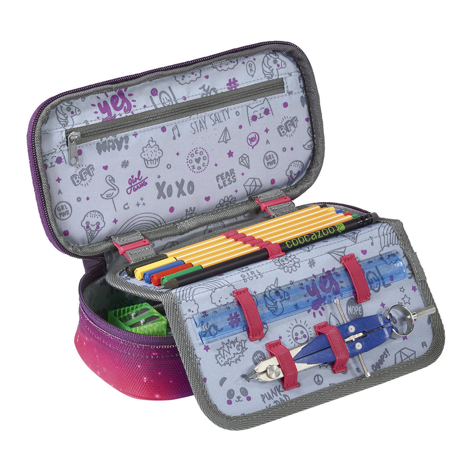 Coocazoo Zubehör PencilDenzel *OceanEmotion* Limited Edition Schlamperetui Galaxy Pink Coocazoo Zubehör PencilDenzel *OceanEmotion* Limited Edition Schlamperetui Galaxy Pink