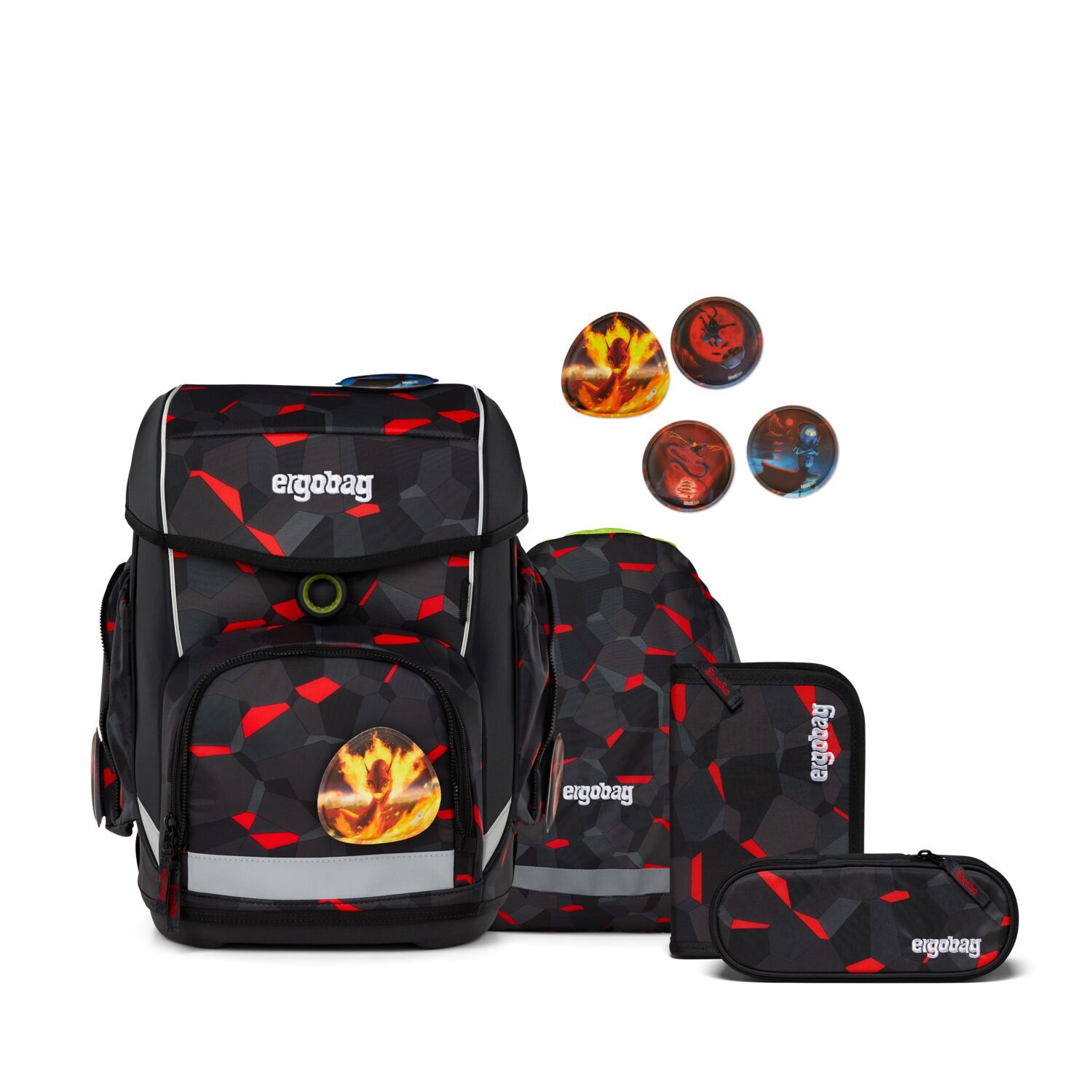 ergobag cubo 5-teiliges Schulrucksack-Set 2025 TaekBärdo