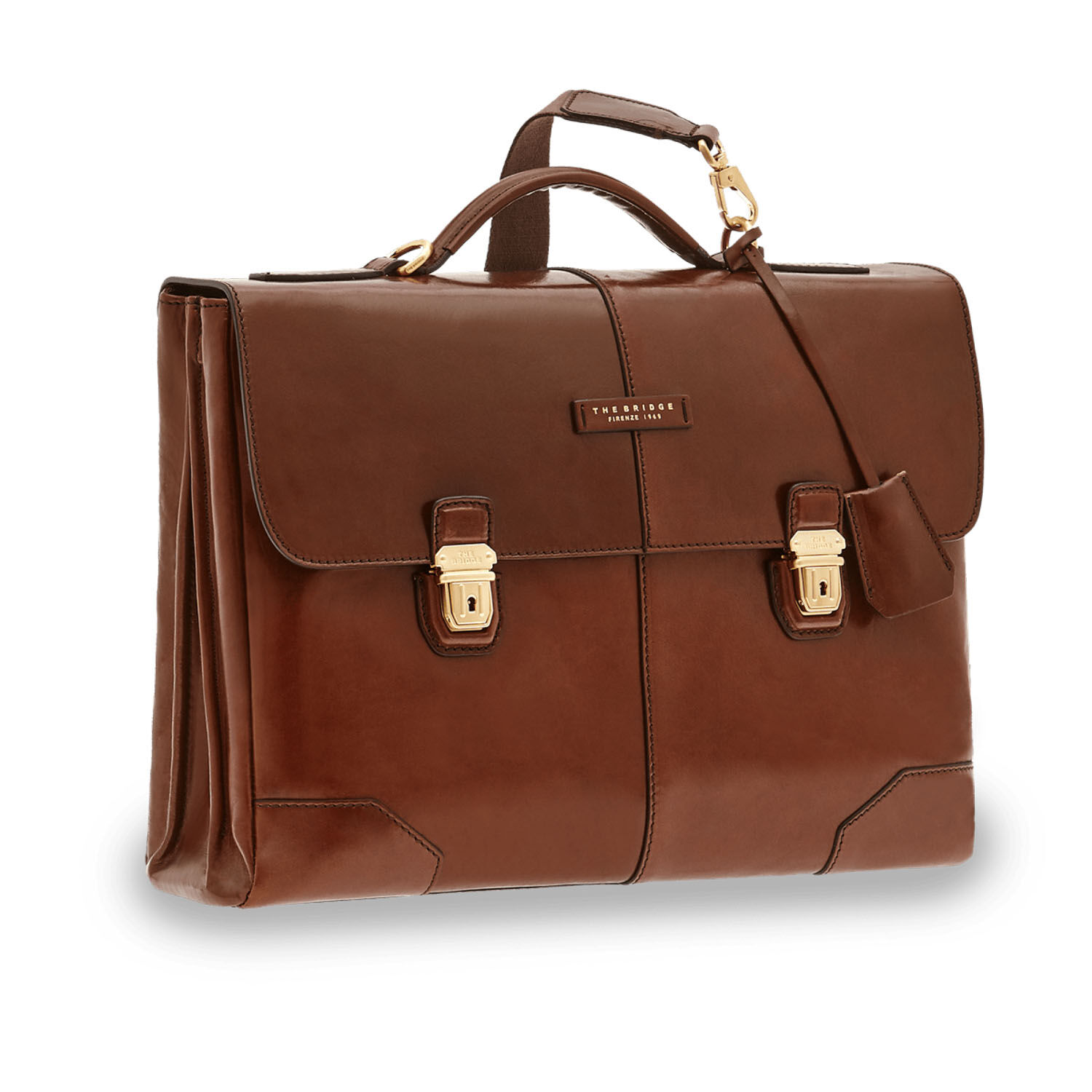 The Bridge Vespucci Aktentasche 41cm -06361001 Braun/Gold
