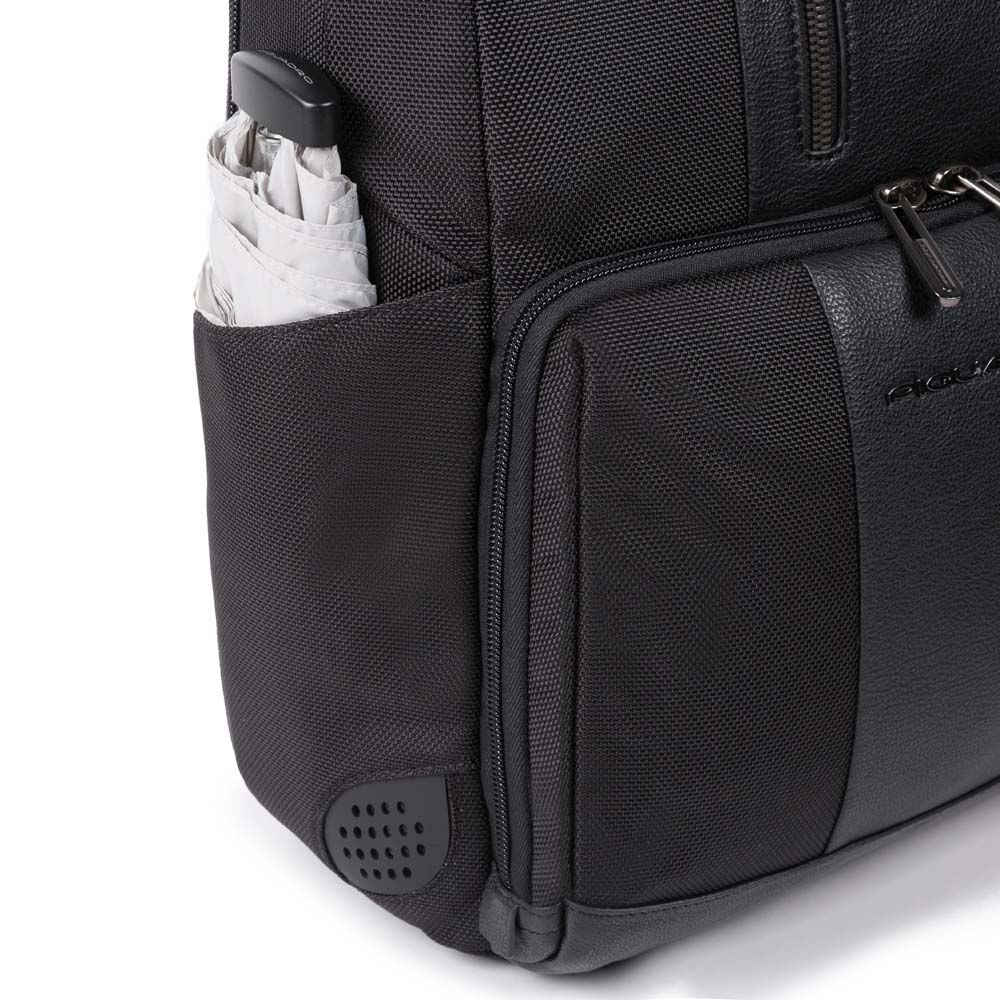 Piquadro Brief 2 Laptoprucksack aus rezykliertem Stoff, BagMotic Schwarz Piquadro Brief 2 Laptoprucksack aus rezykliertem Stoff, BagMotic Schwarz