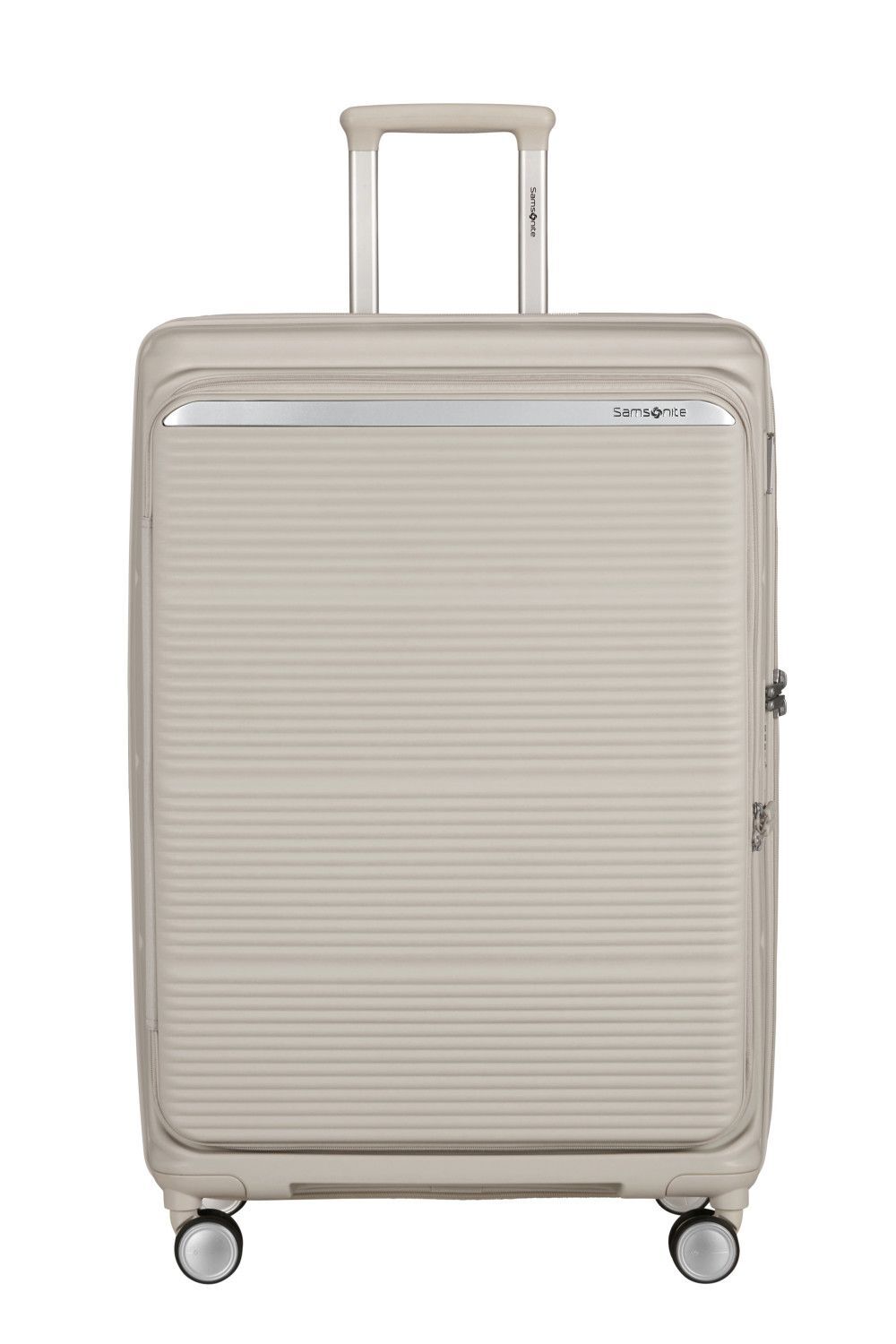 Samsonite Paralux Trolley mit 4 Rollen, erweiterbar, L, stone grey
