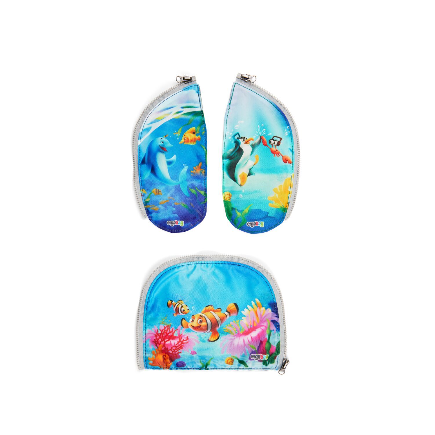 ergobag Schulzubehör Zippies-Set, 3-teilig Unterwasser