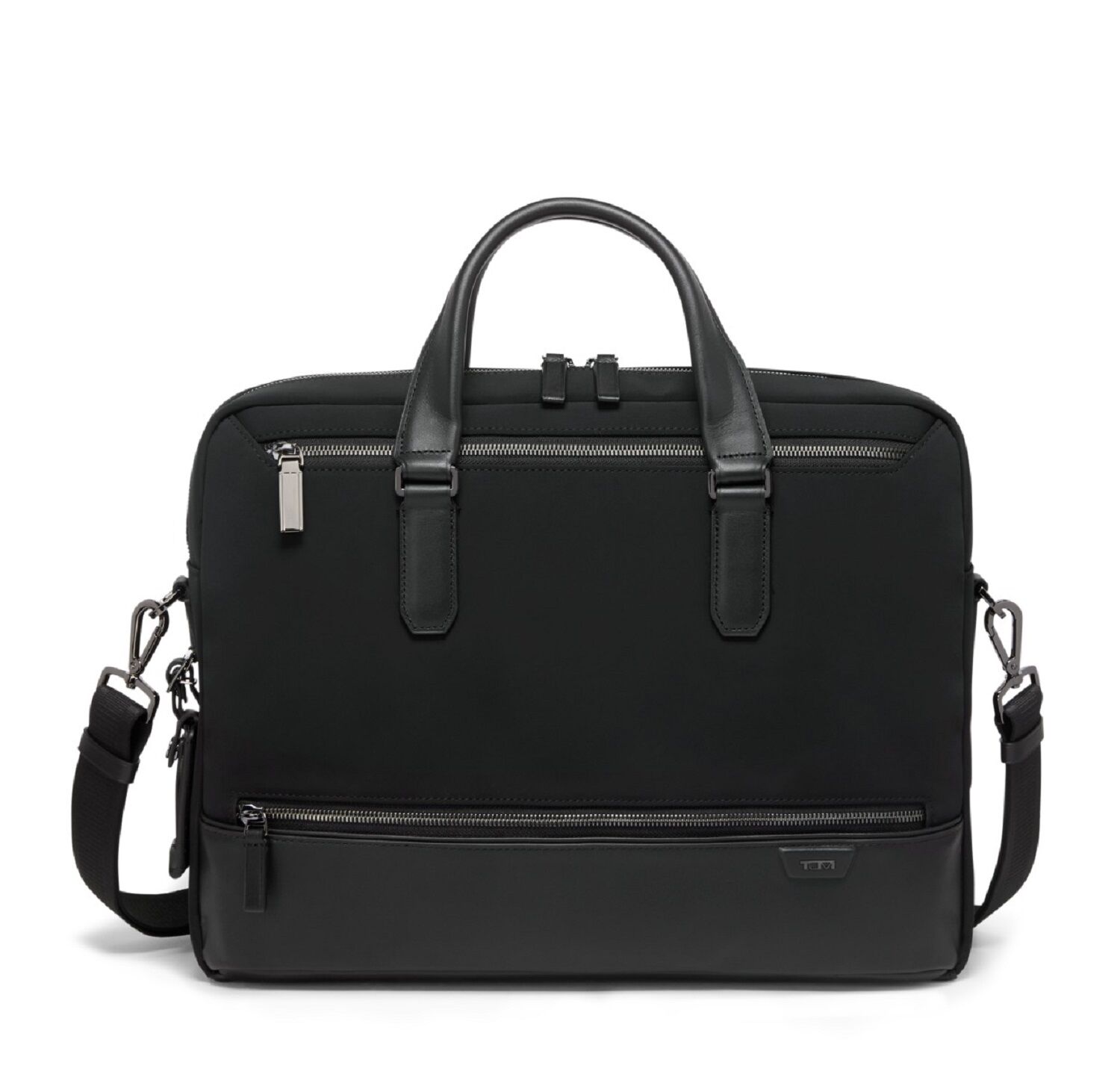 Tumi Harrison Avondale Aktentasche mit Reißverschluss oben, Midnight Black