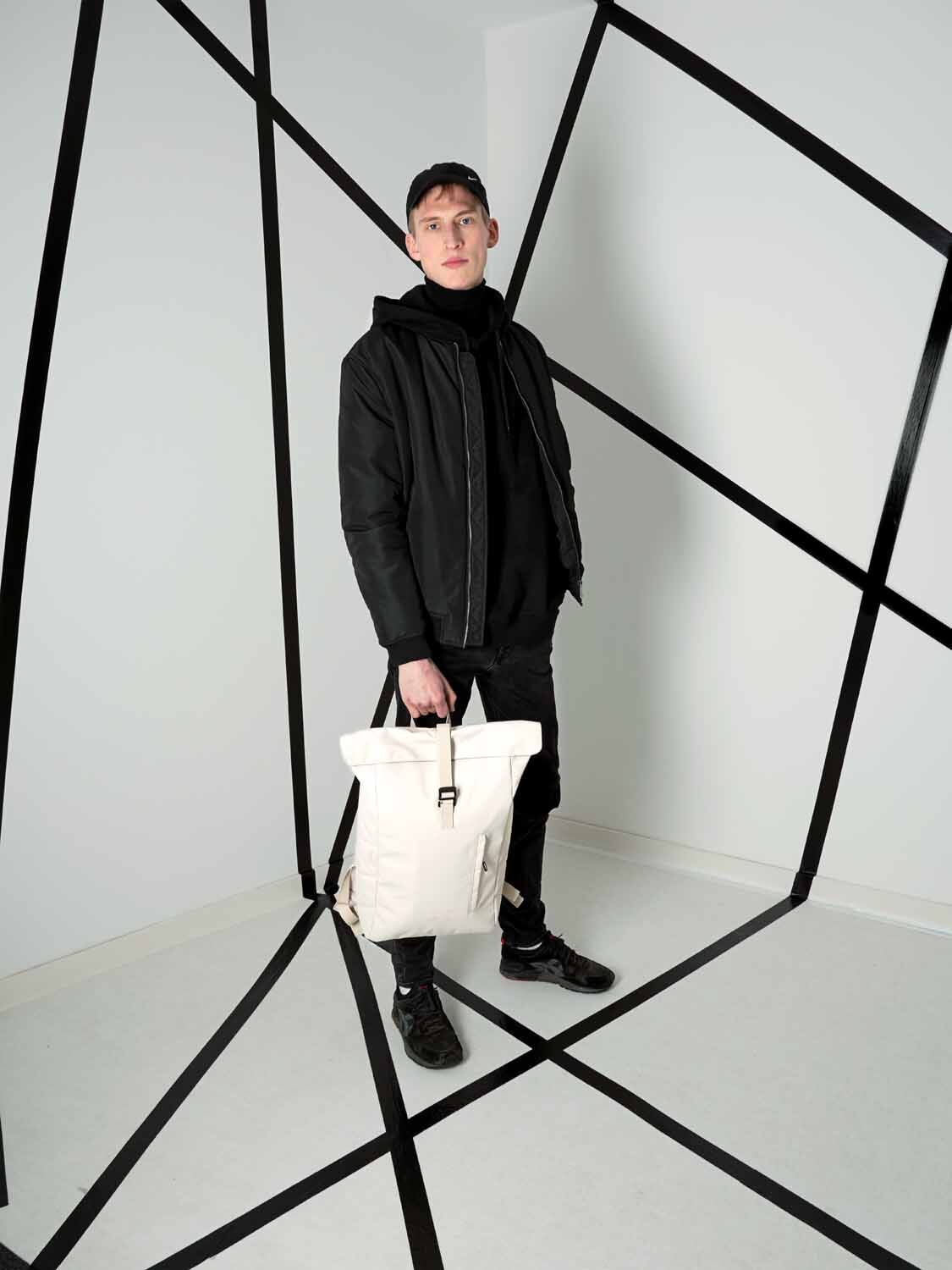 kattbjørn Rolltop mit 15" Laptopfach Sandy Beige