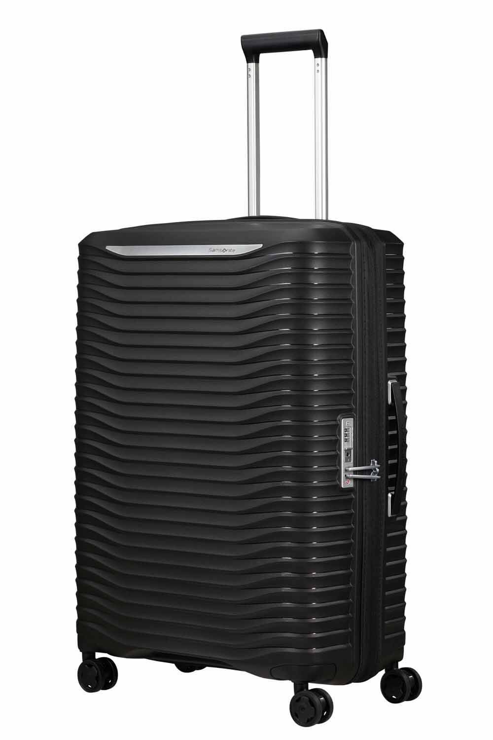 Samsonite Upscape Trolley mit 4 Rollen erweiterbar 75cm + GRATIS HOTELGUTSCHEIN Schwarz