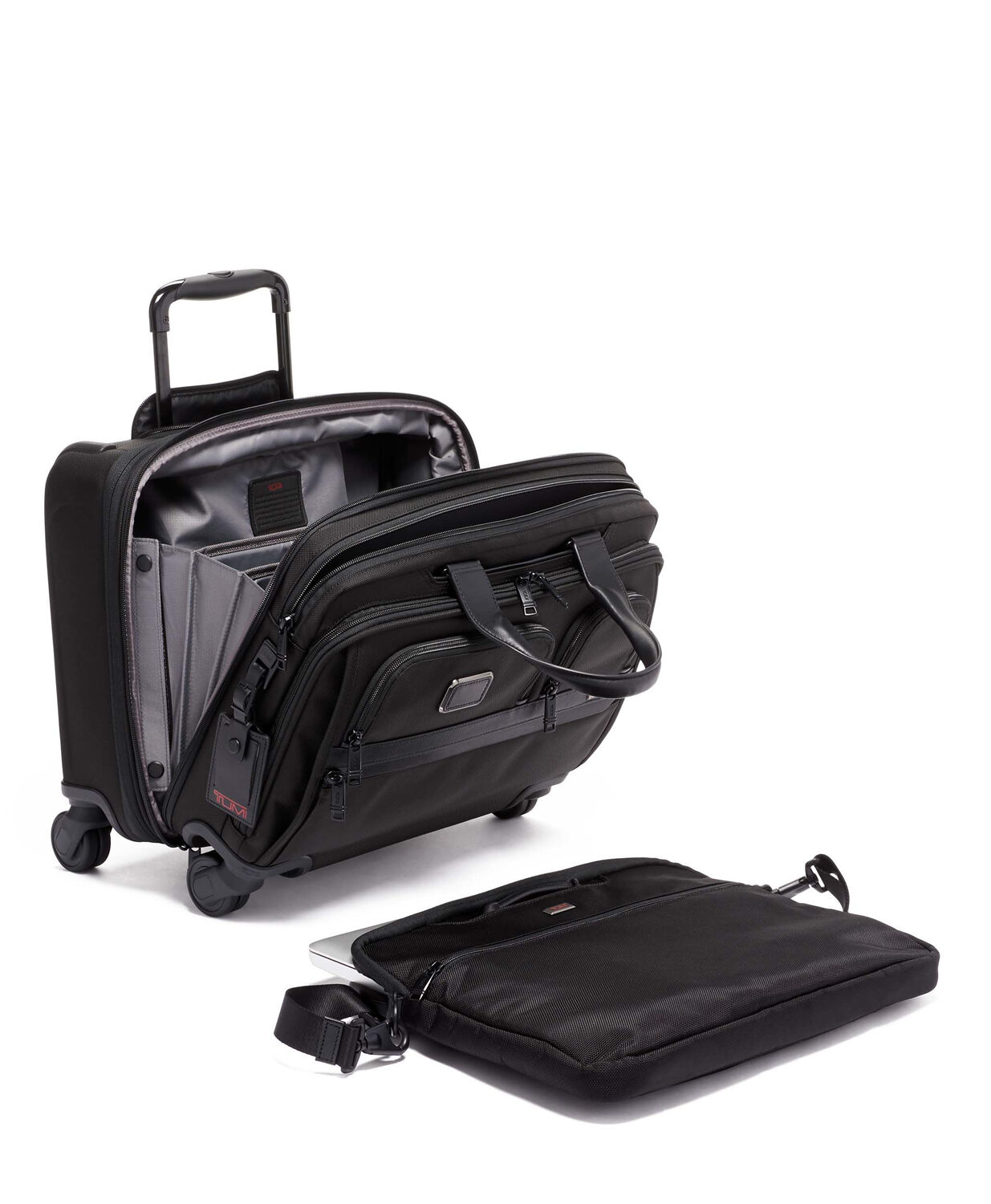 Tumi Alpha 3 DLX Laptop-Briefcase 4w Exp + GRATIS HOTELGUTSCHEIN black