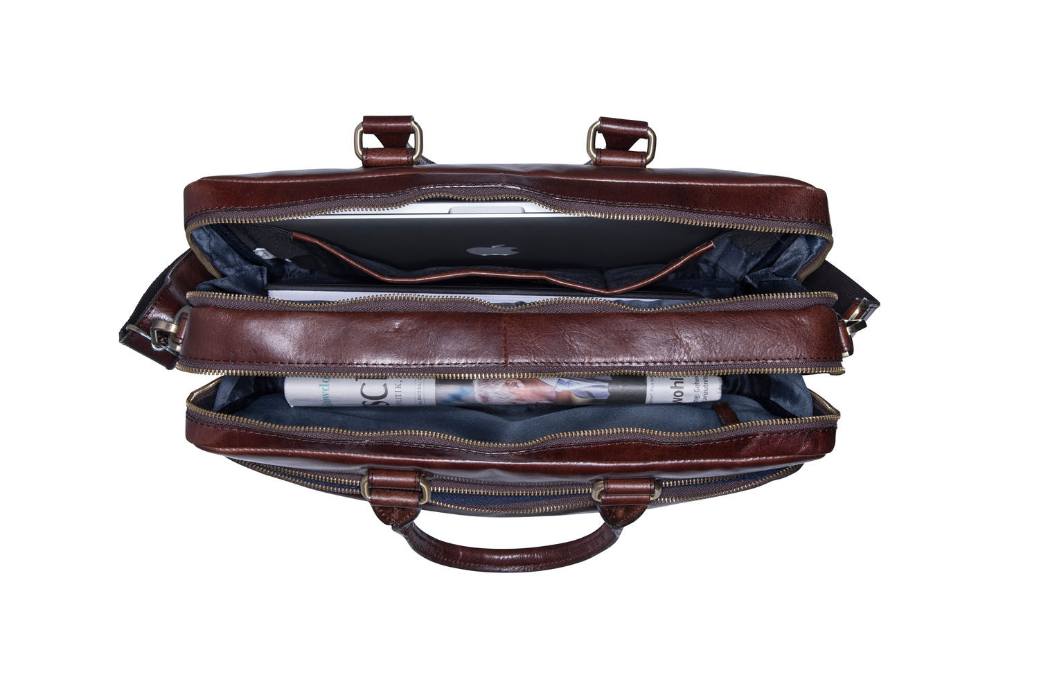 Leonhard Heyden Cambridge Leder-RV-Aktentasche 2-Fächer mit Laptopfach 15" rotbraun Leonhard Heyden Cambridge Leder-RV-Aktentasche 2-Fächer mit Laptopfach 15" rotbraun