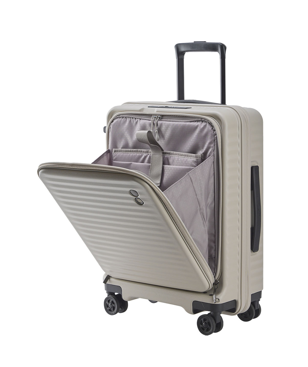 ECHOLAC Celestra FA Cabin Trolley mit Vortasche White Sand