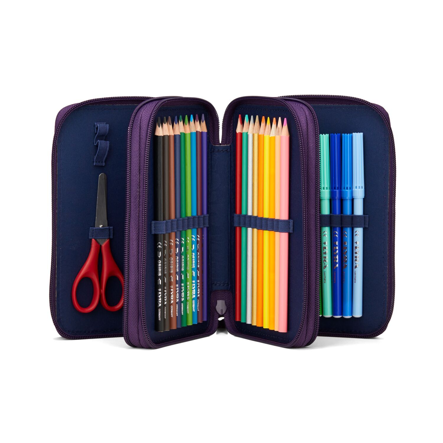 ergobag Schulzubehör LUMI Edition Maxi-Mäppchen, befüllt mit 3 Fächern 2025 AmBärzonas