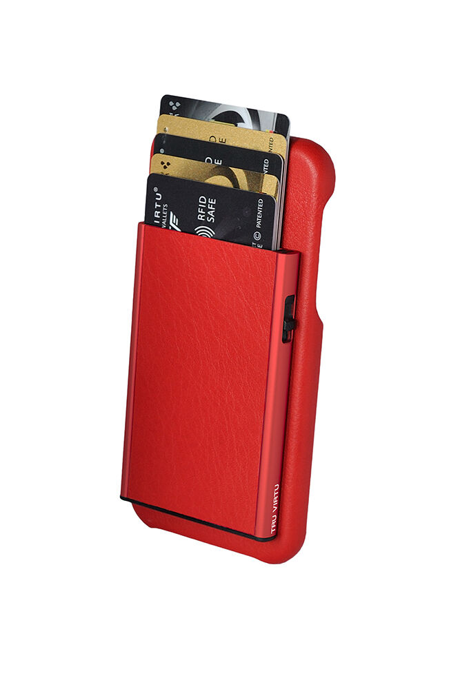 Tru Virtu Click & Slide Pay & Phone Kartenetui und Smartphoneülle - iPhone X