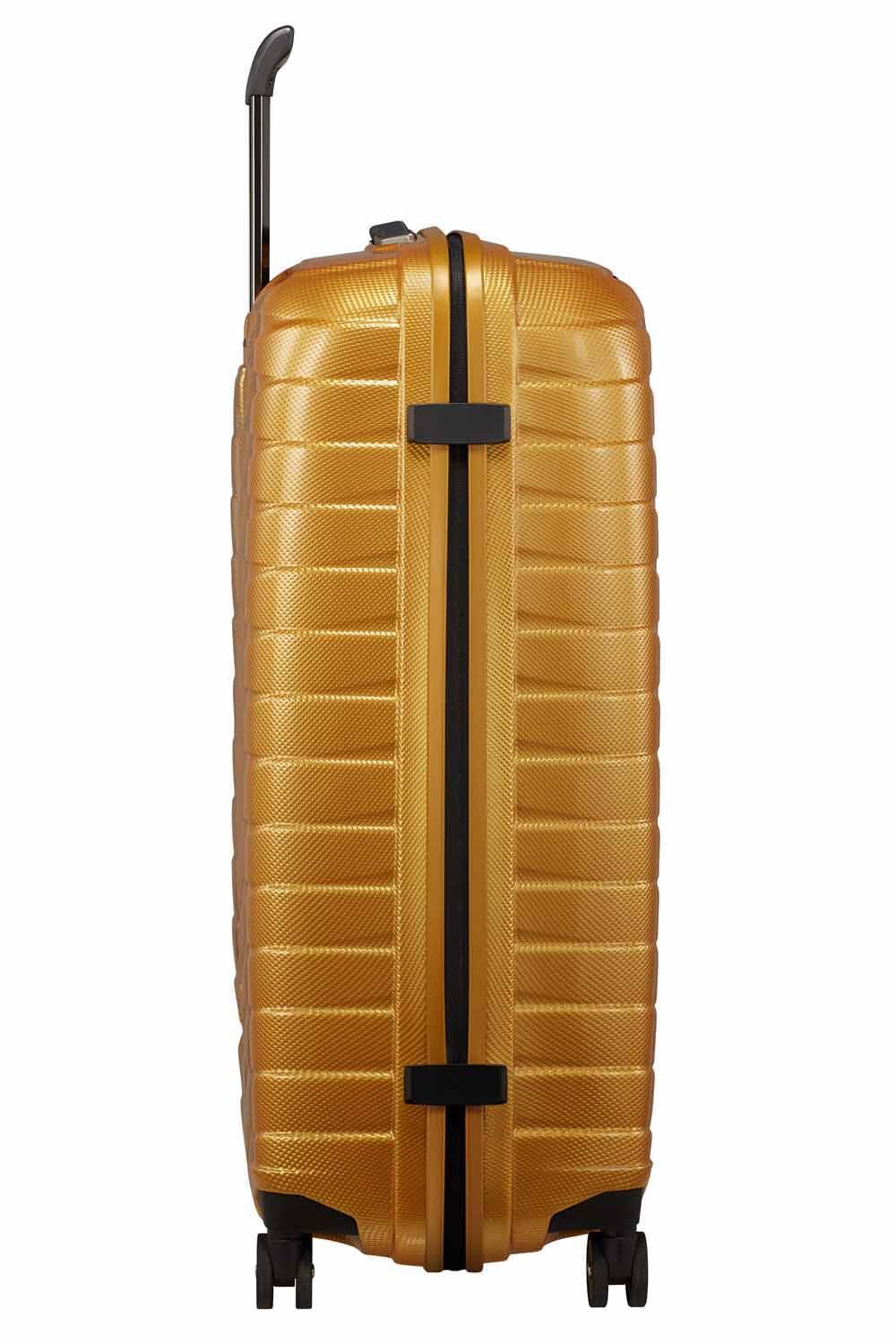 Samsonite Proxis Trolley mit 4 Rollen 75cm + GRATIS HOTELGUTSCHEIN Honey Gold