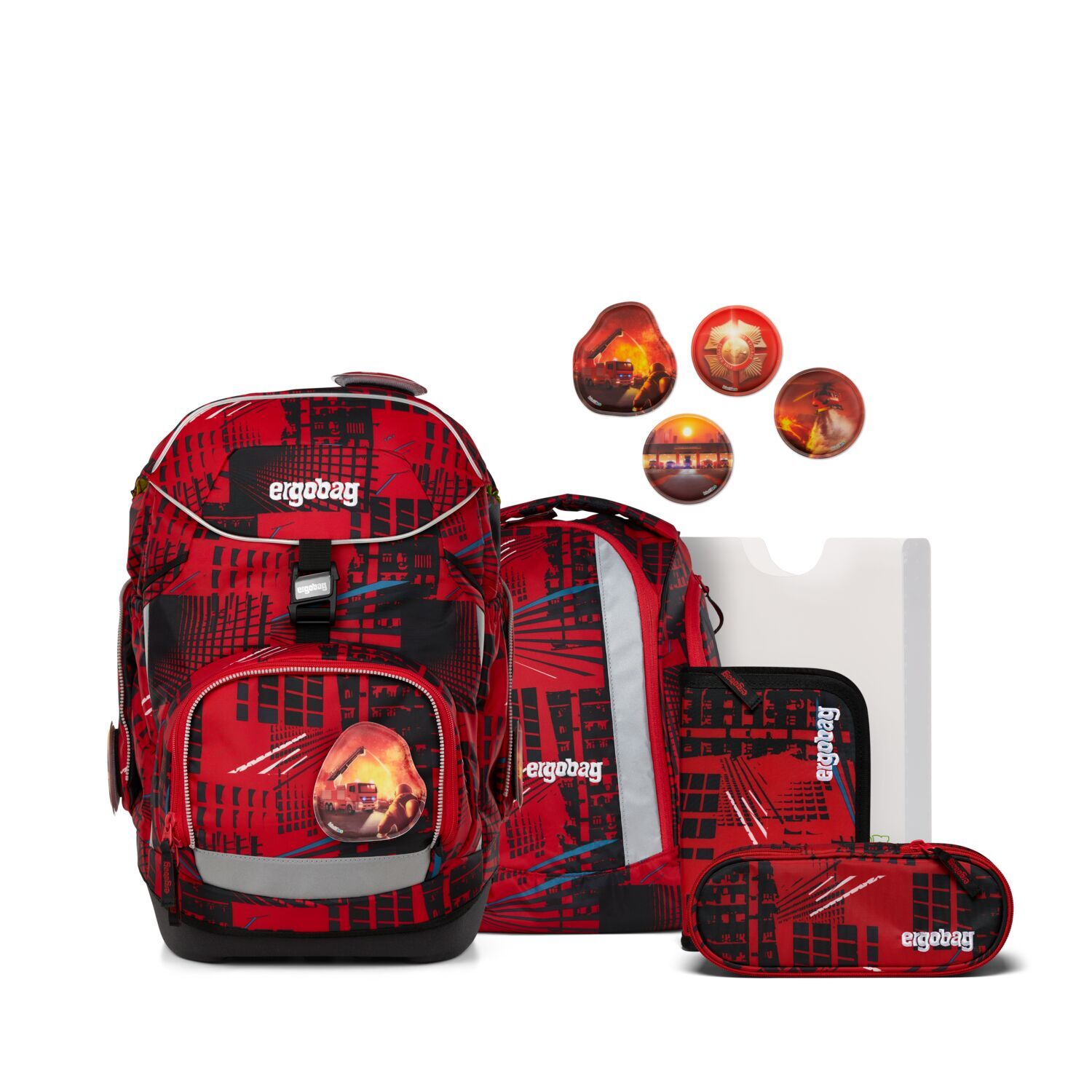 ergobag pack 6-teiliges Schulrucksack-Set 2025 AlarmBärreitschaft