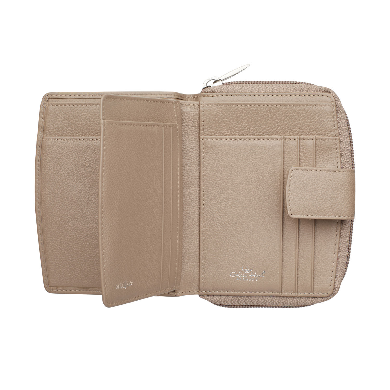 Golden Head Madrid Kombischeintasche mit Riegel taupe
