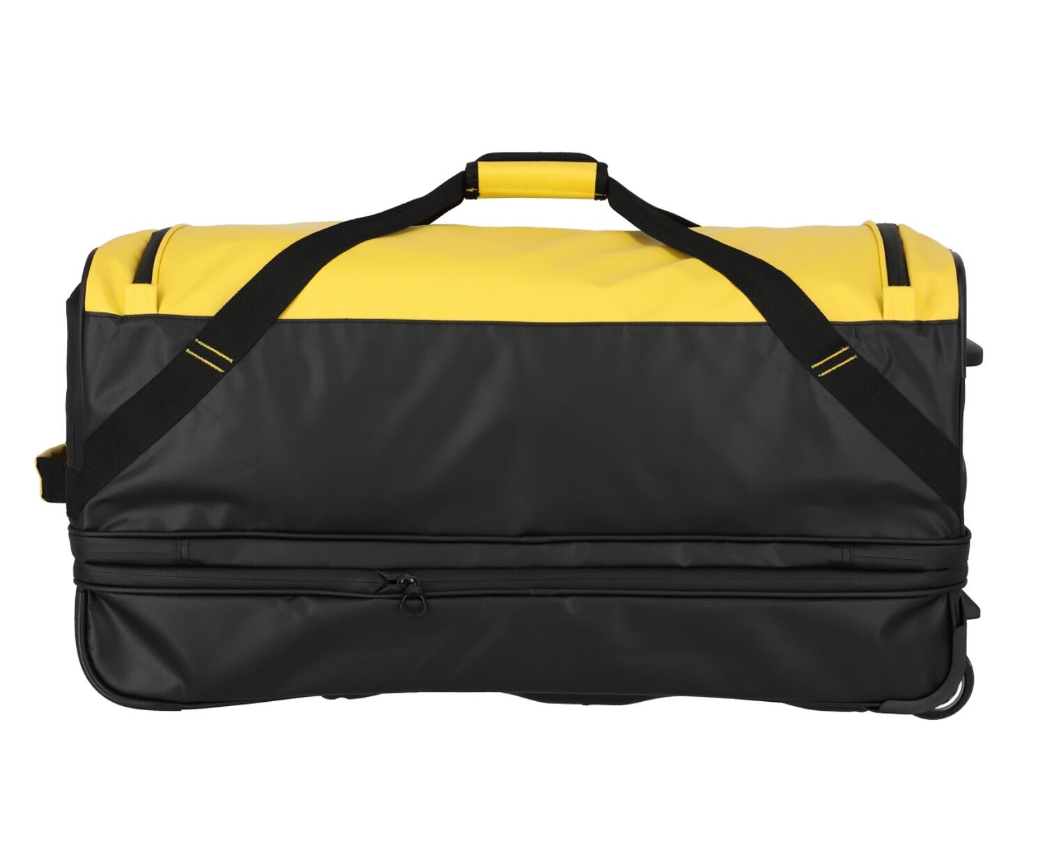 Travelite Basics Plane Rollenreisetasche erweiterbar Schwarz/Gelb