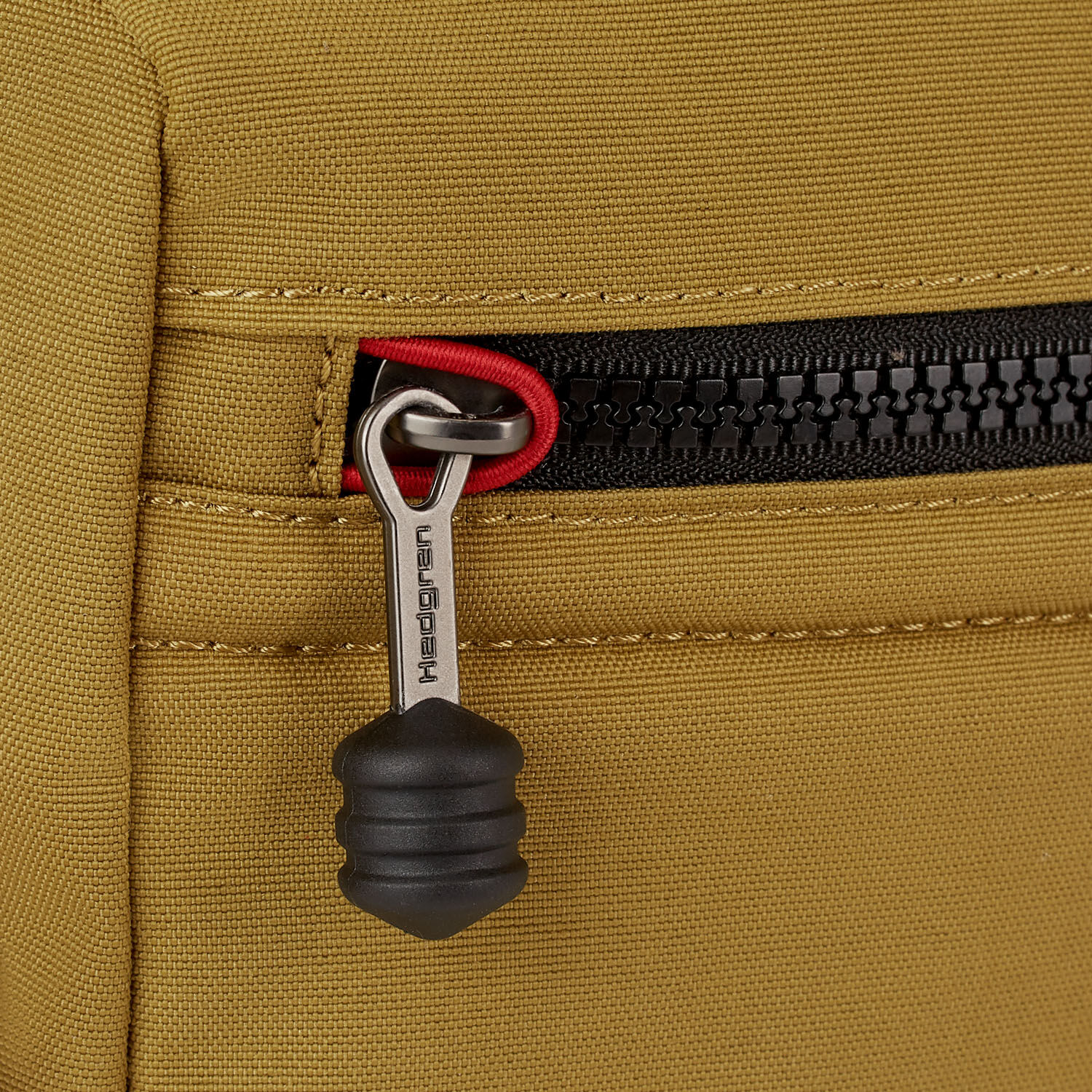 Hedgren Great American Heritage CRUSADE Drawstring Backpack RFID Mustard Olive