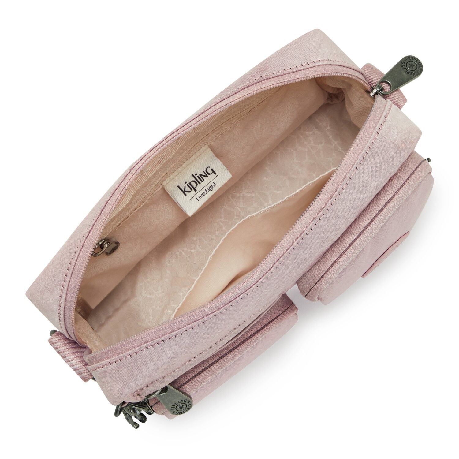 Kipling ALBENA Kleine Umhängetasche Pink Flow Embosse