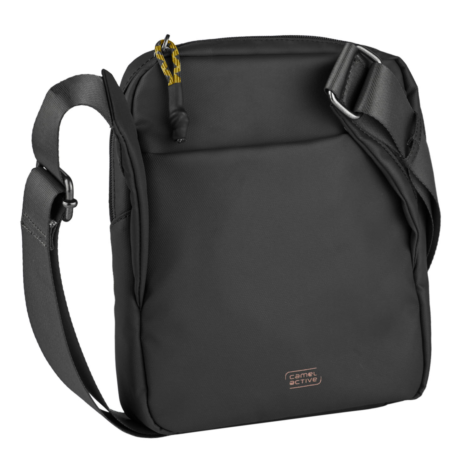 Camel Active Explore Cross Bag S aus recyceltem Nylon Schwarz