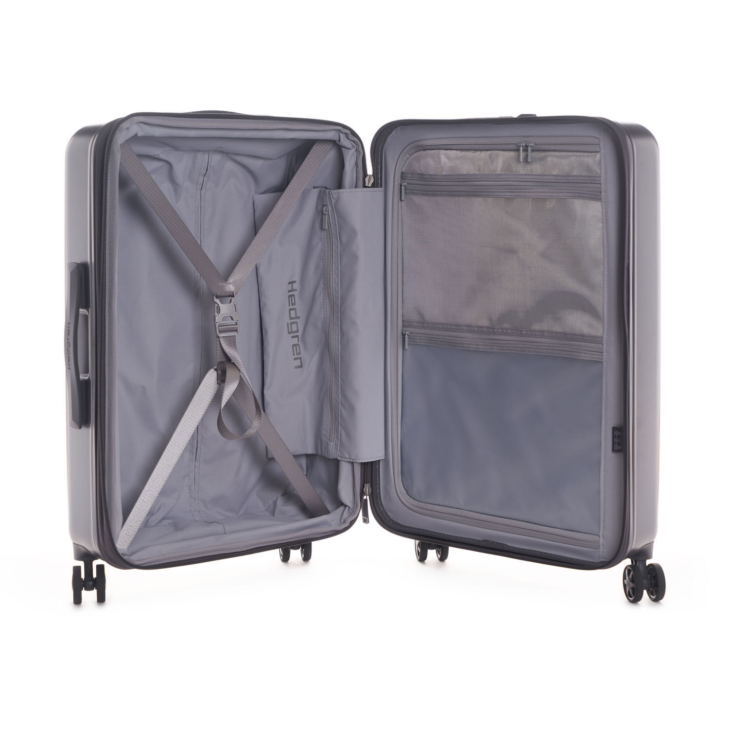 Hedgren Edge Carve M Expandable 4-Rollen-Trolley 67cm Charcoal Hedgren Edge Carve M Expandable 4-Rollen-Trolley 67cm Charcoal
