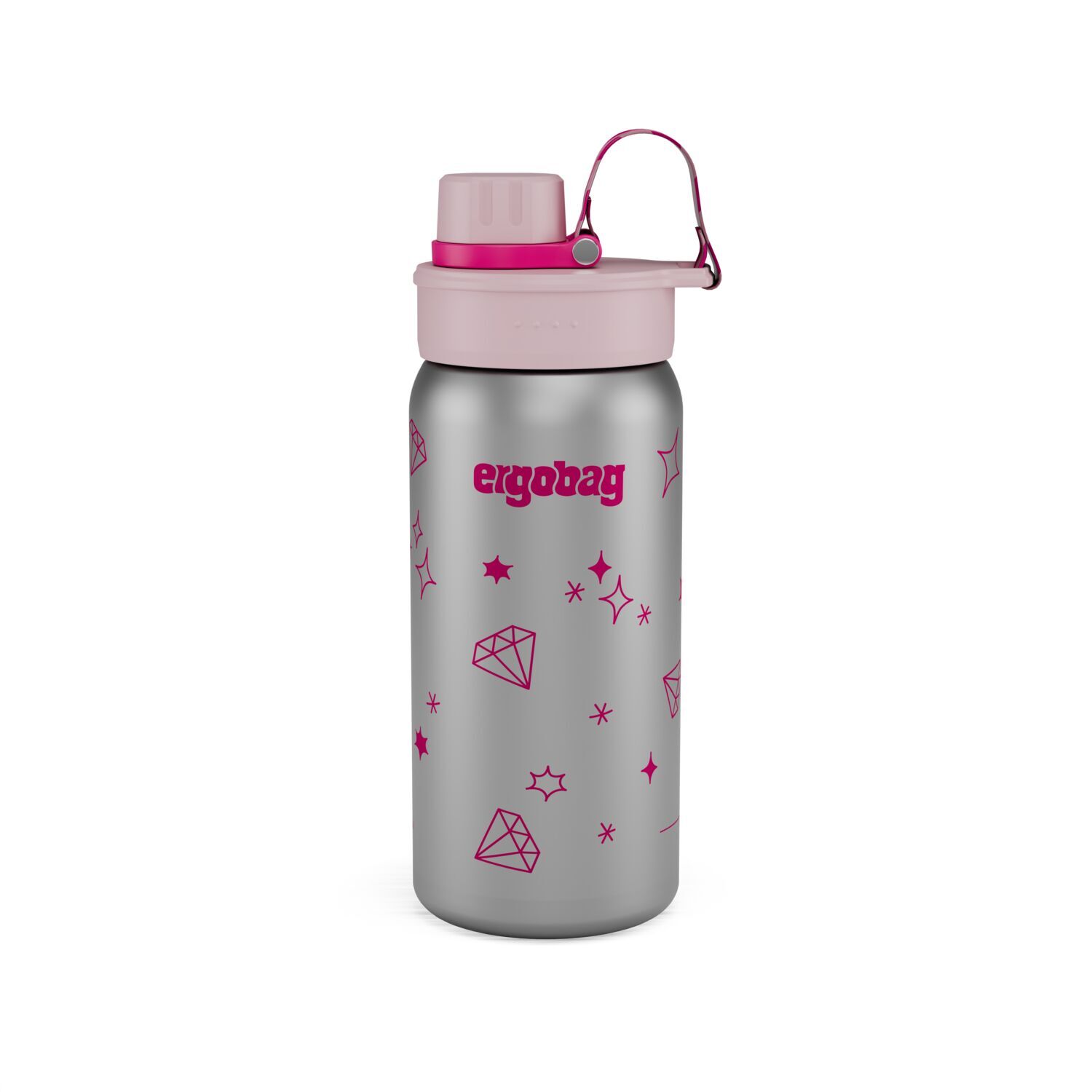 ergobag Edelstahl Trinkflasche, Kollektion 2026 Glitzer
