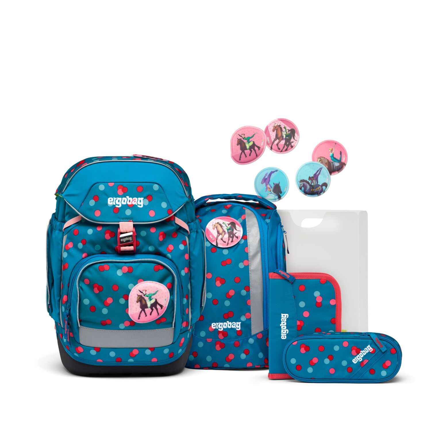 ergobag pack 6-teiliges Schulrucksack-Set 2024 VoltiBär
