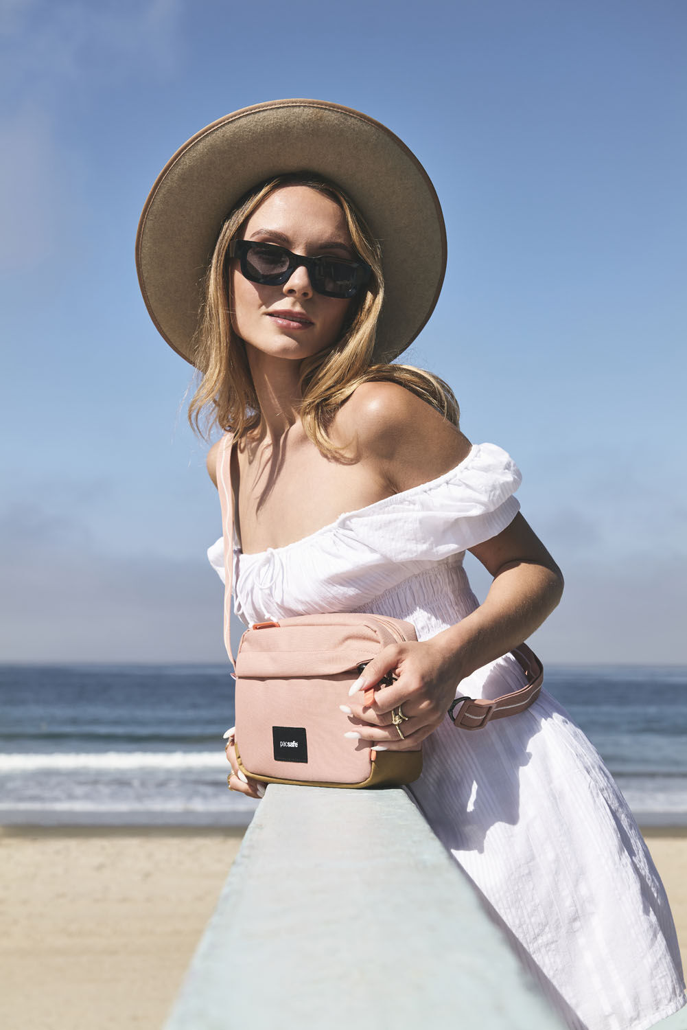 pacsafe GO Anti-Theft Crossbody Bag Rose