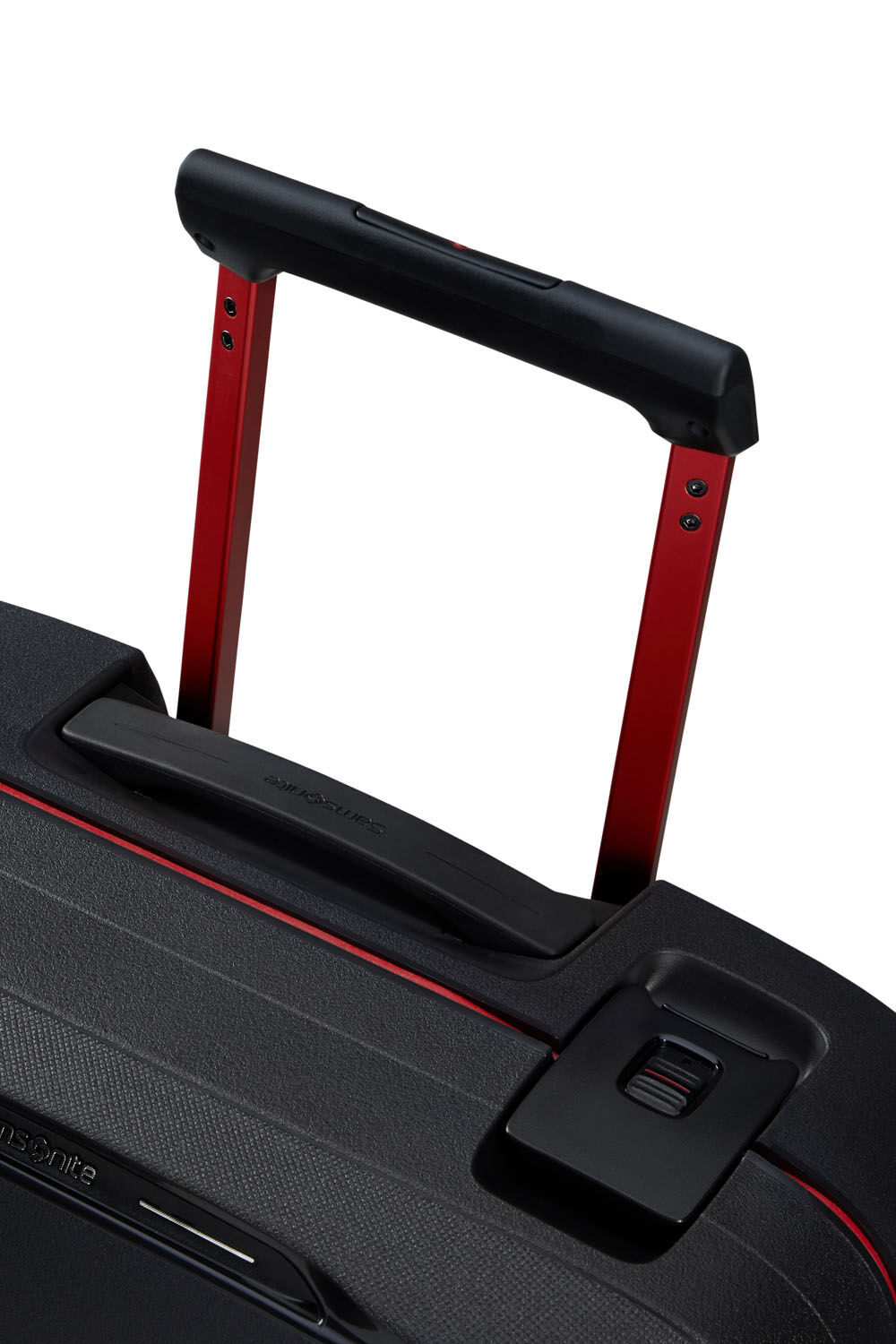 Samsonite Essens Trolley mit 4 Rollen 55cm + GRATIS HOTELGUTSCHEIN Charcoal/Red