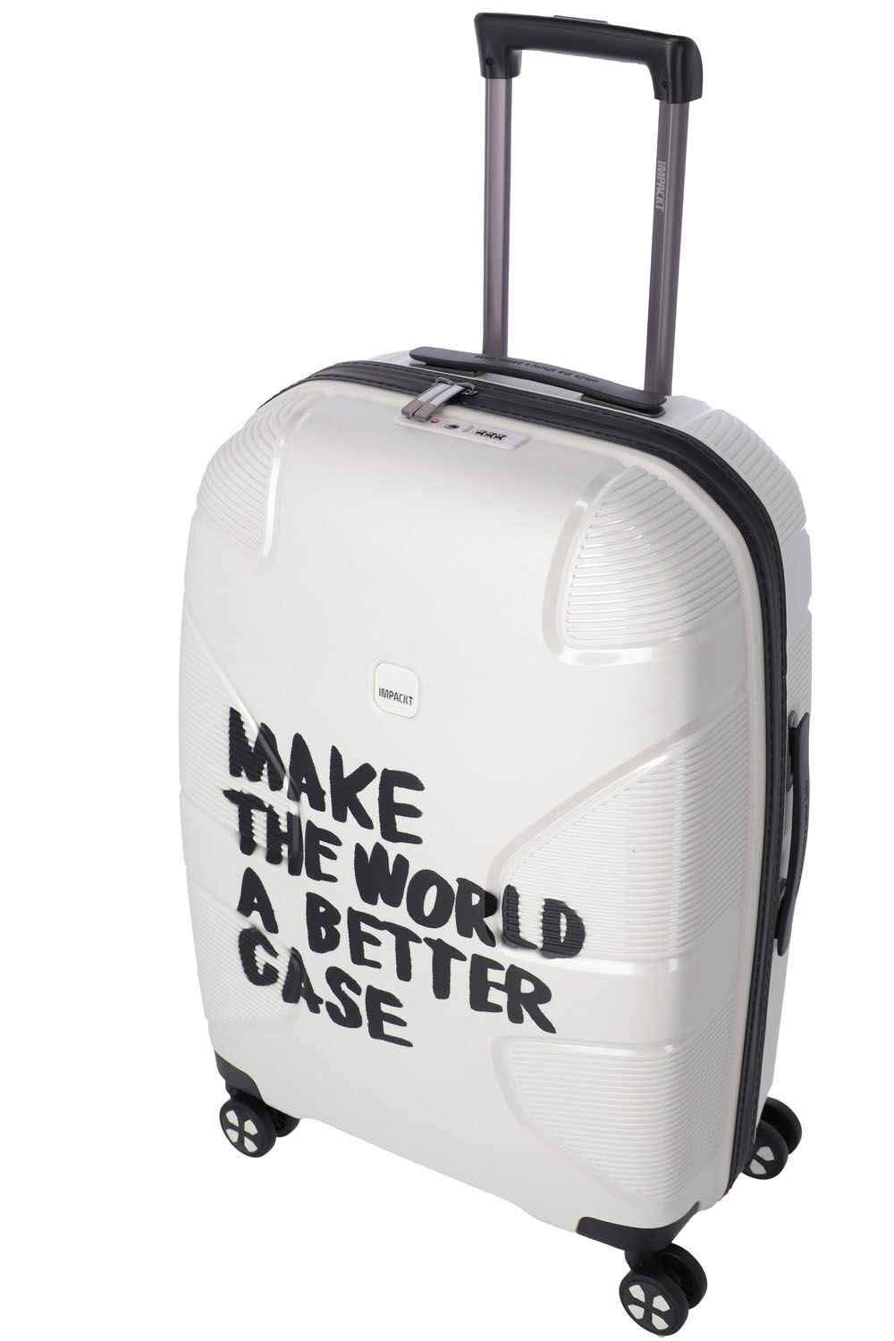 IMPACKT IP1 Koffer M, 4-Rollen olar white "Make the world.."