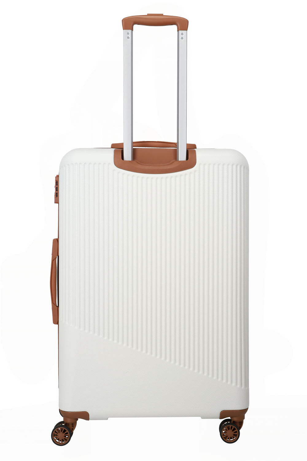 Travelite BALI Trolley L 4-Rollen Weiss/cognac