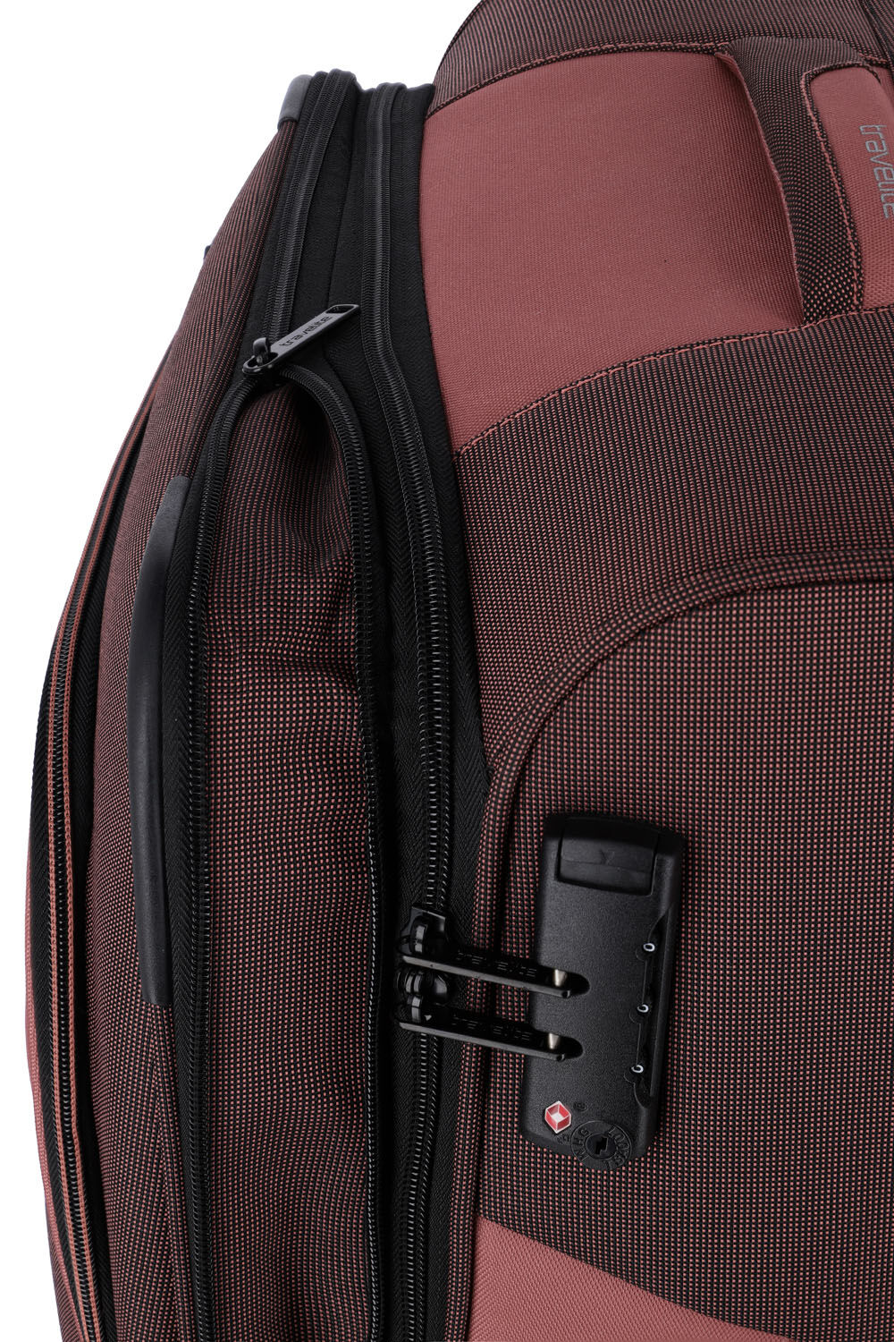 Travelite Viia Trolley-Set 4-Rad L erw./M erw./S/Reisetasche Frühlingsrose