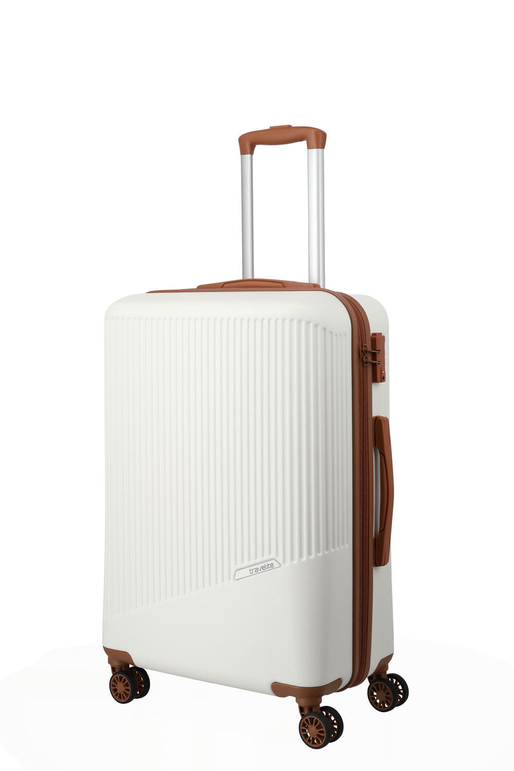 Travelite BALI Trolley M 4-Rollen Weiss/cognac