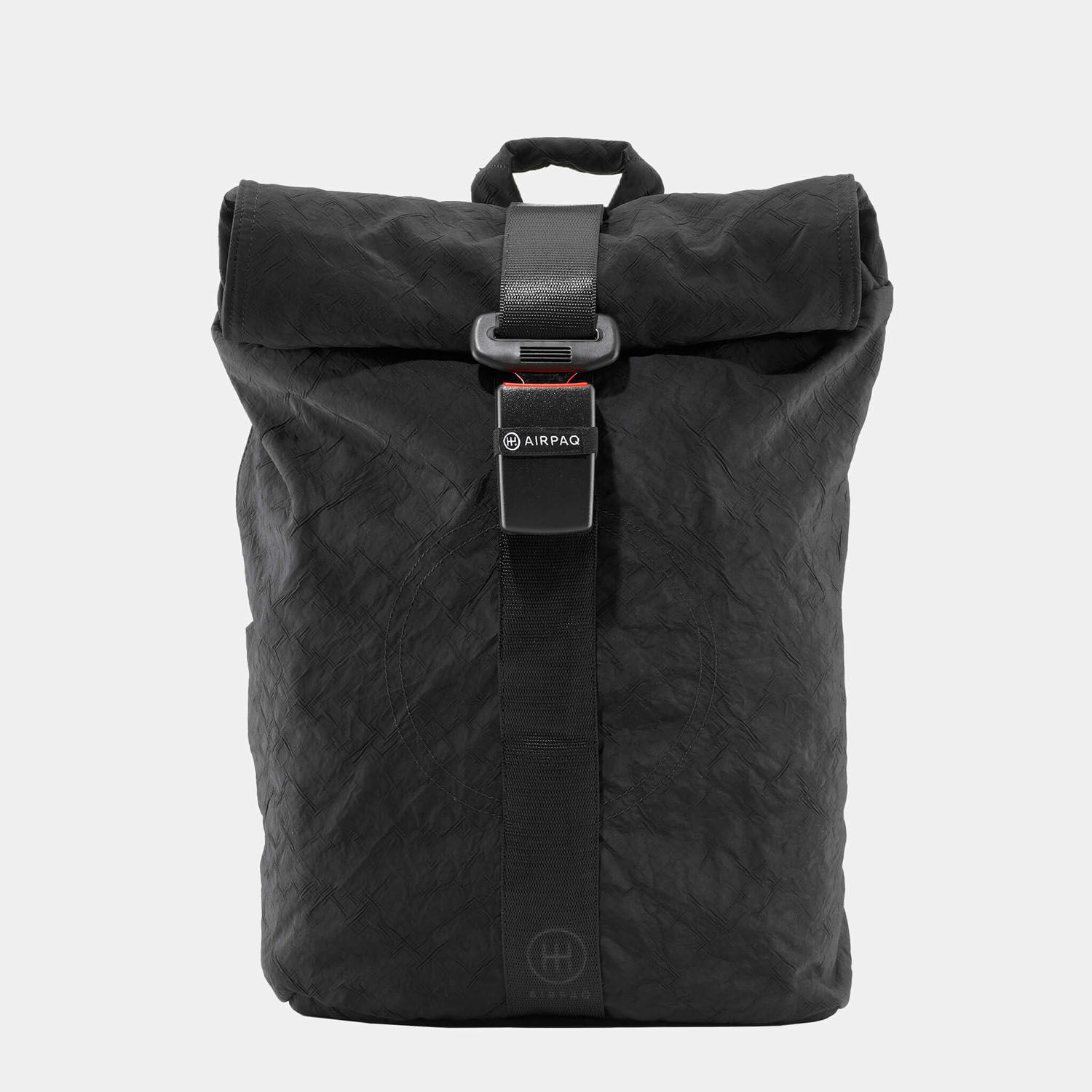 Airpaq Rolltop Airbag -Rucksack mit 15" Laptopfach Schwarz