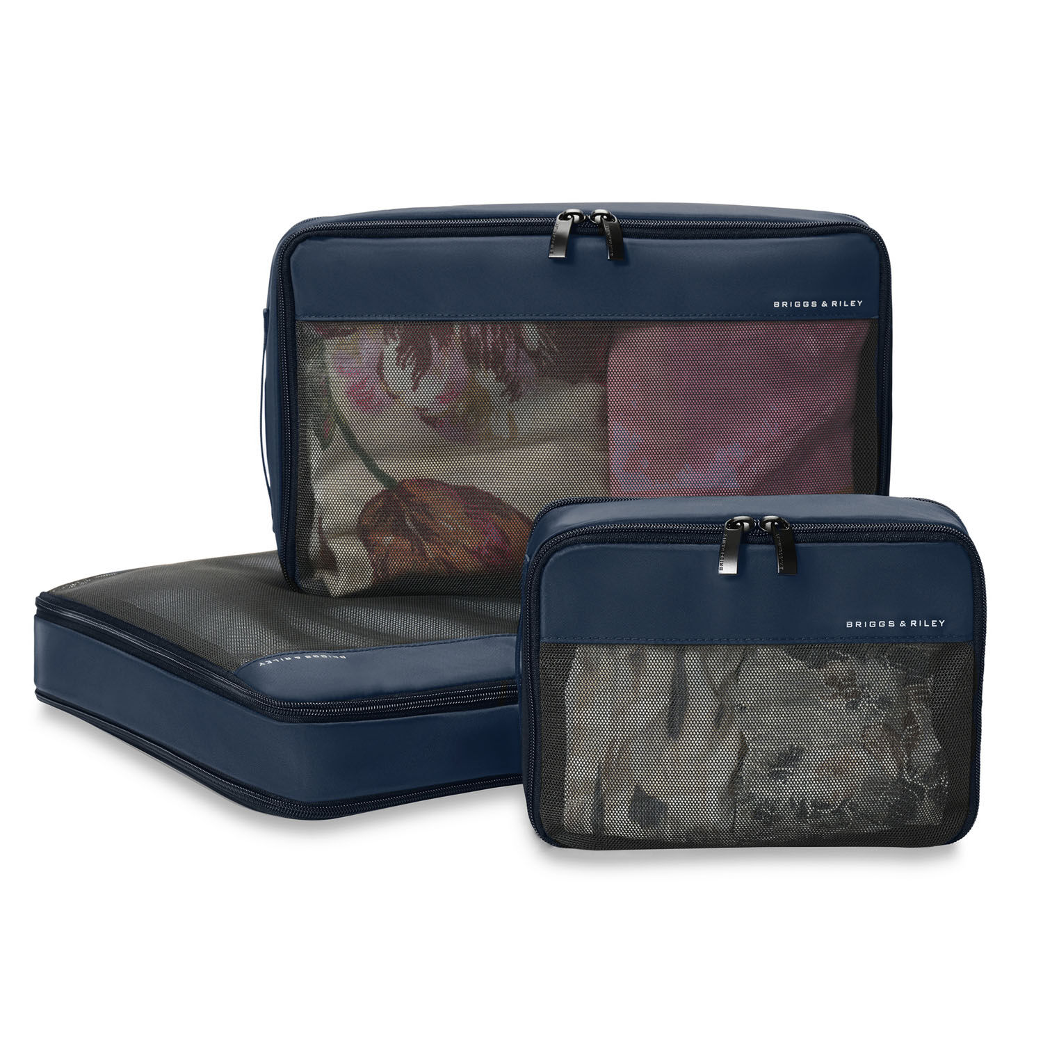 Briggs & Riley Travel Essentials Check In Packing Cube 3-teilige Set Navy