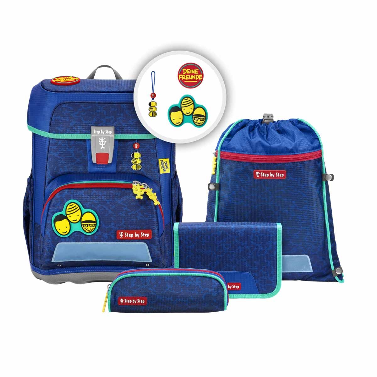 Step by Step CLOUD Deine Freunde Schulranzen-Set, 5-teilig