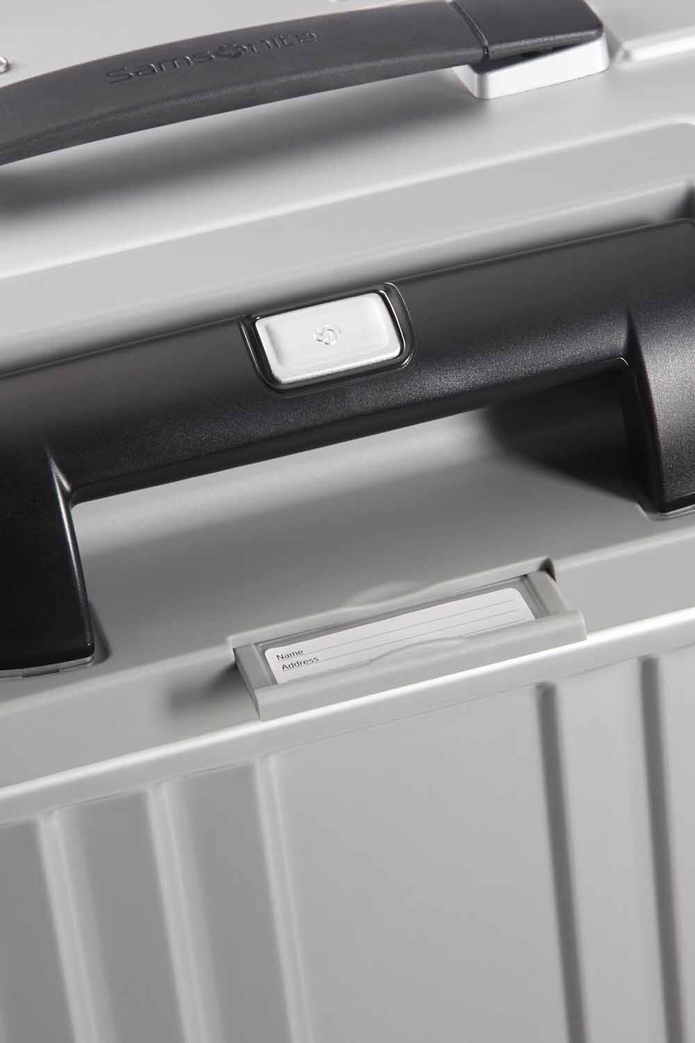 Samsonite Lite-Box Alu Trunk 80cm mit 4 Rollen + GRATIS HOTELGUTSCHEIN Aluminium