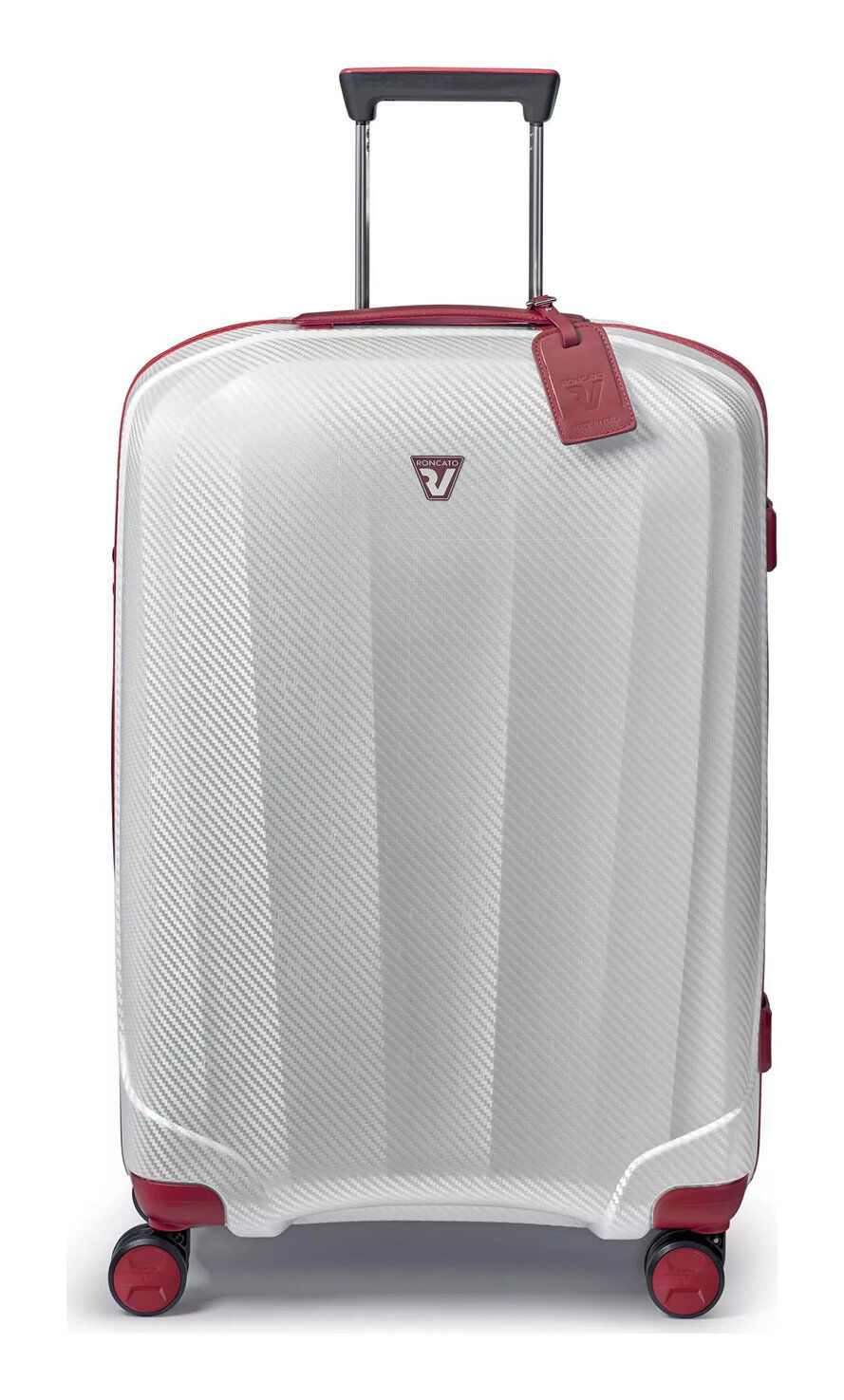 Roncato WE ARE GLAM Trolley M 4R Weiß/Rot